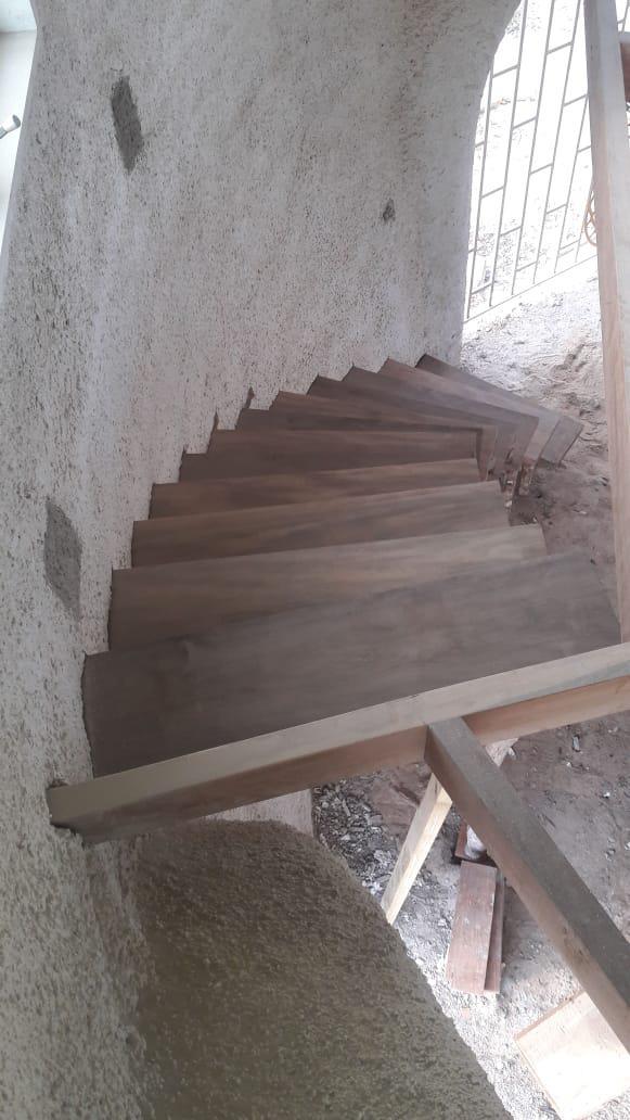 Curved Stairway.