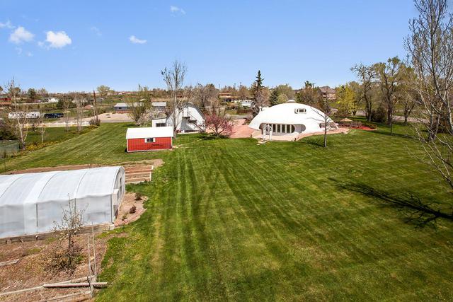 Aerial View of Dome Home For Sale.