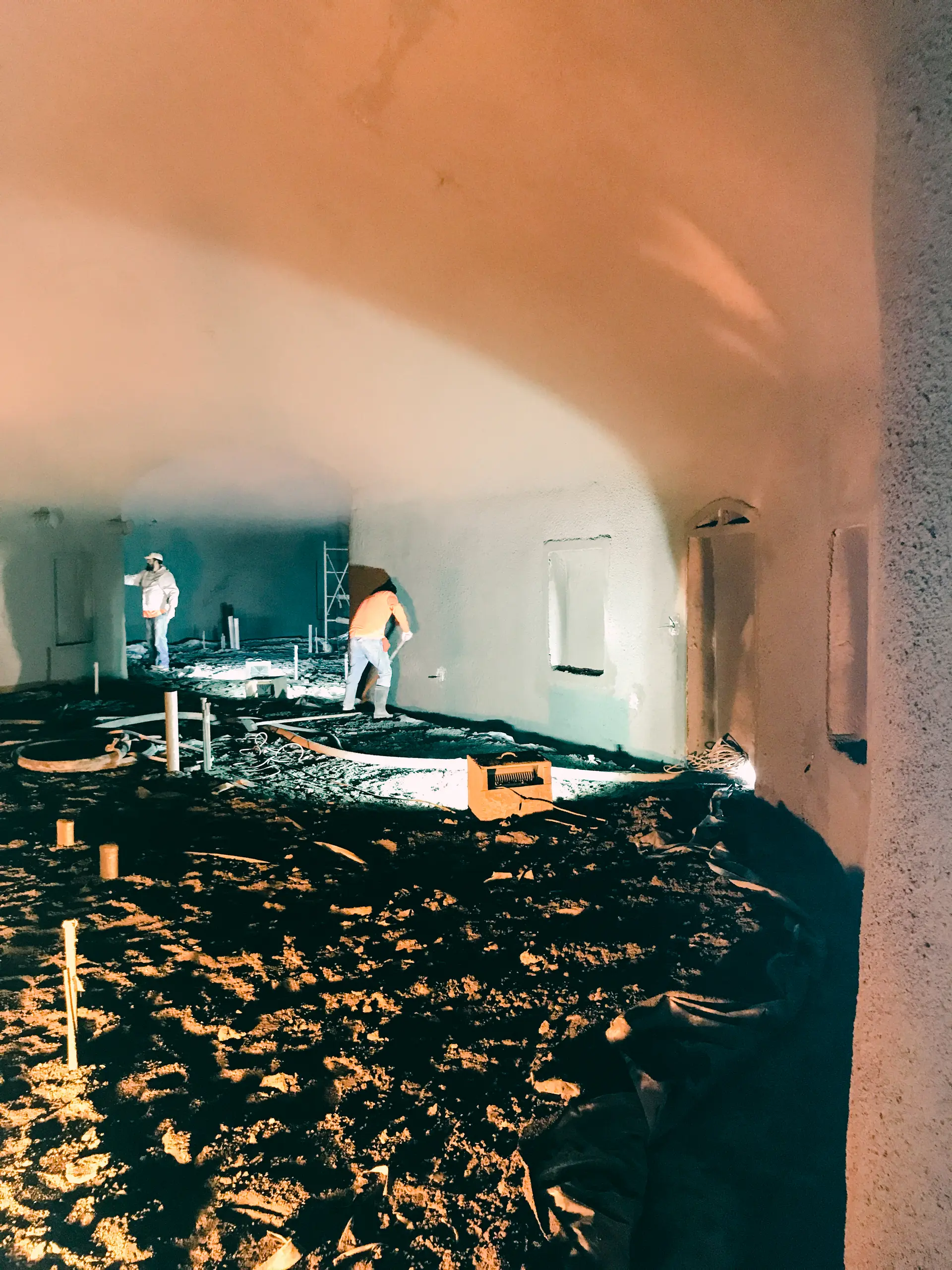 Shalom interior construction.
