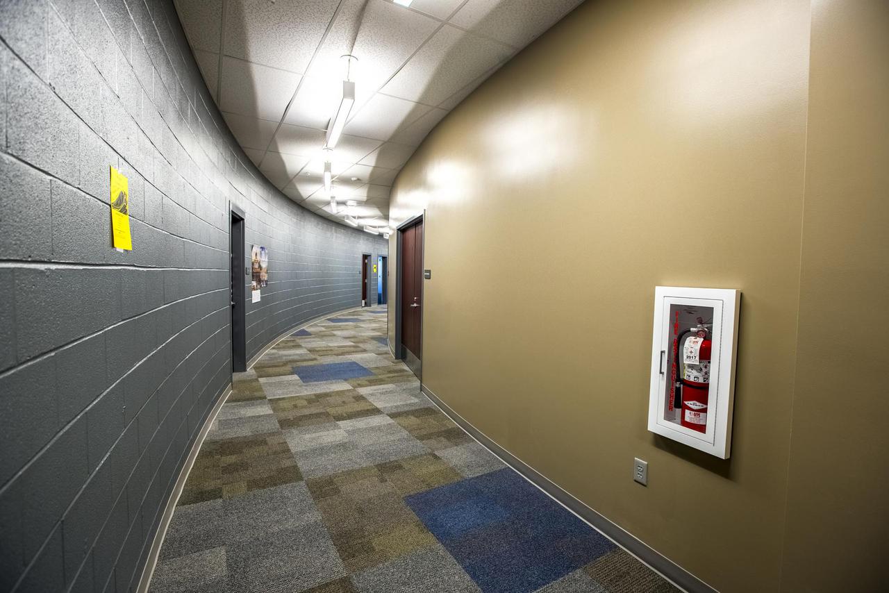 Hallway inside the  Anthony N. Fusco Sr. Athletic Center.