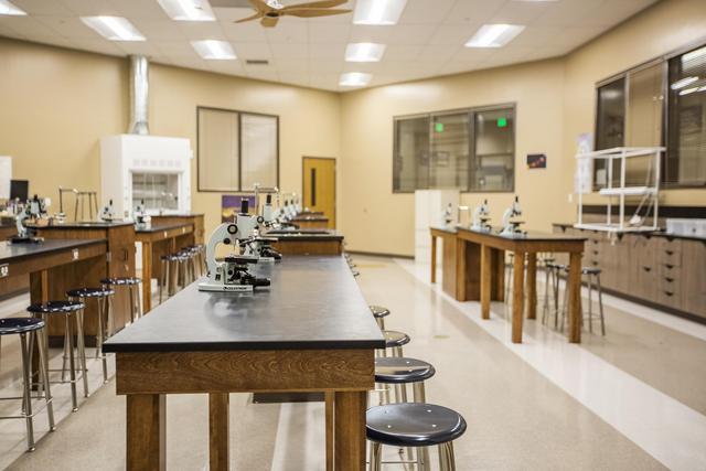 Student laboratory at The Vanguard School in Colorado Springs, Colorado.