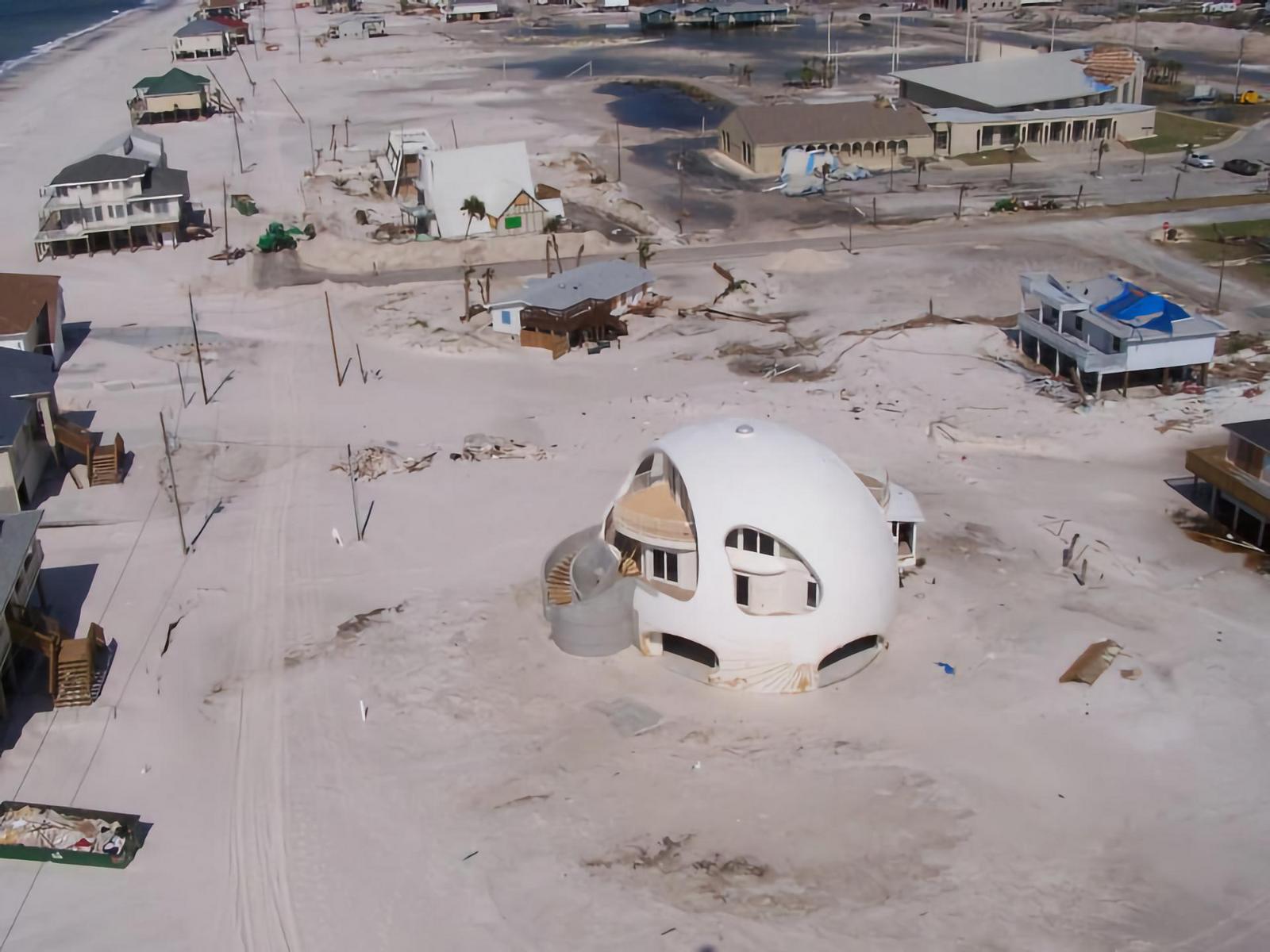 Figure 7: Damage of area surrounding "Dome of a Home".