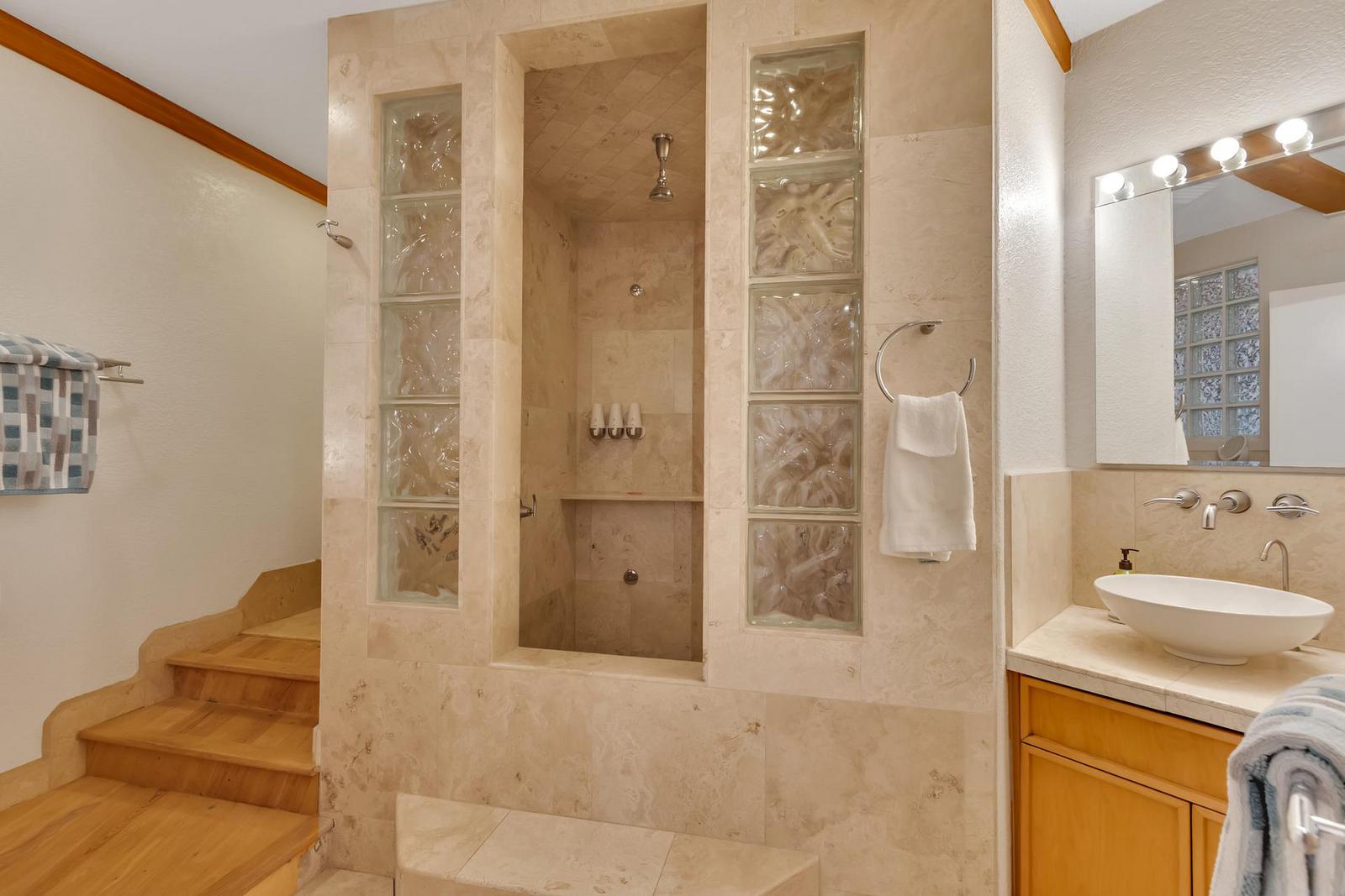 Bathroom and Shower.