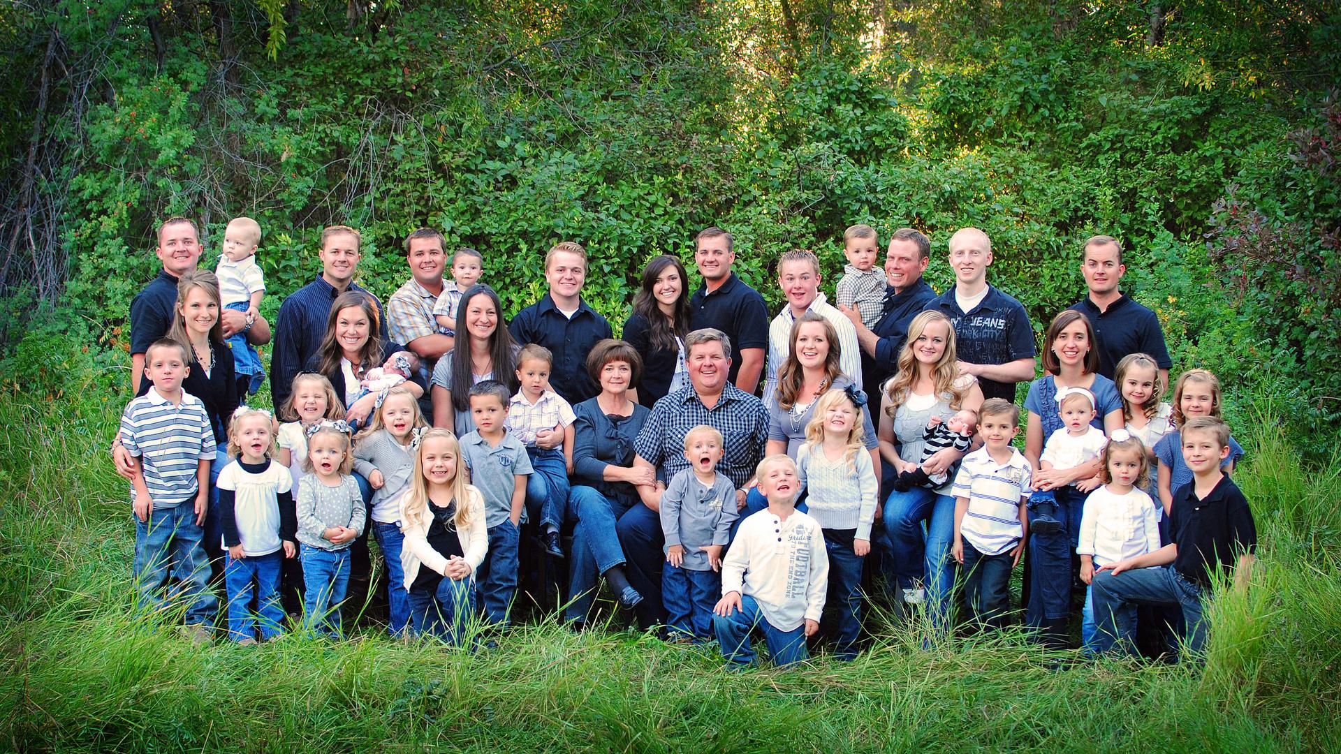 The Randy and Karen South family in 2012.