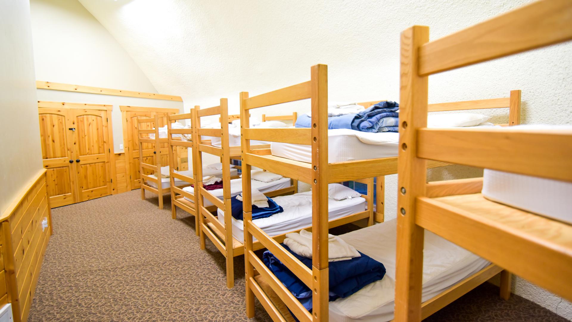 Two bunk rooms sleep twenty.