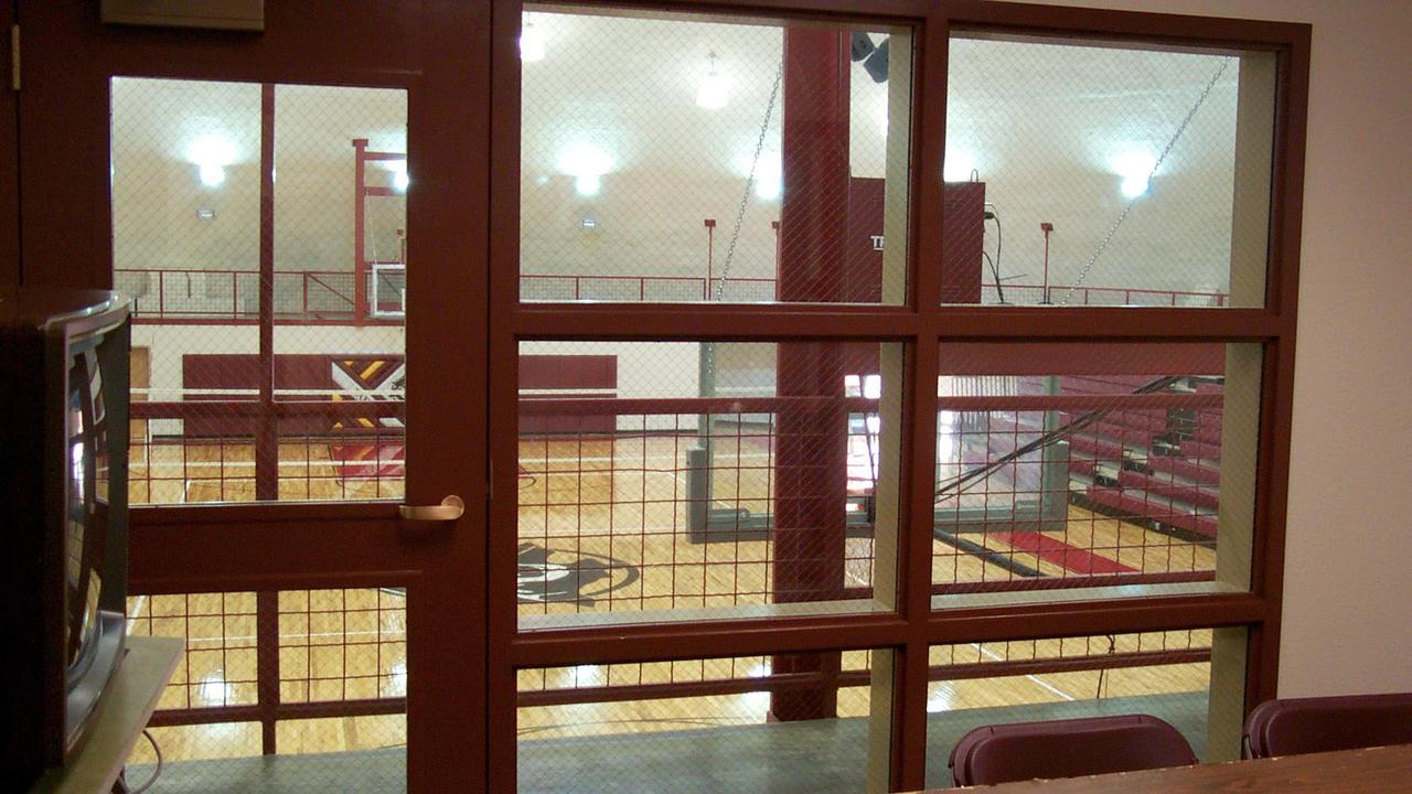 The official's room in the performance gym.