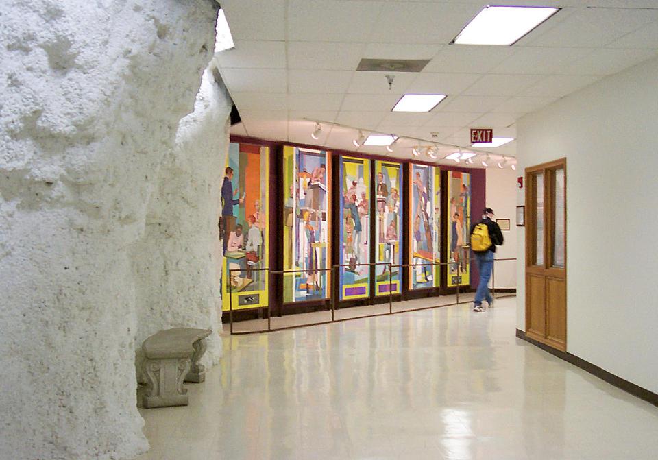 Park University underground campus hallway.