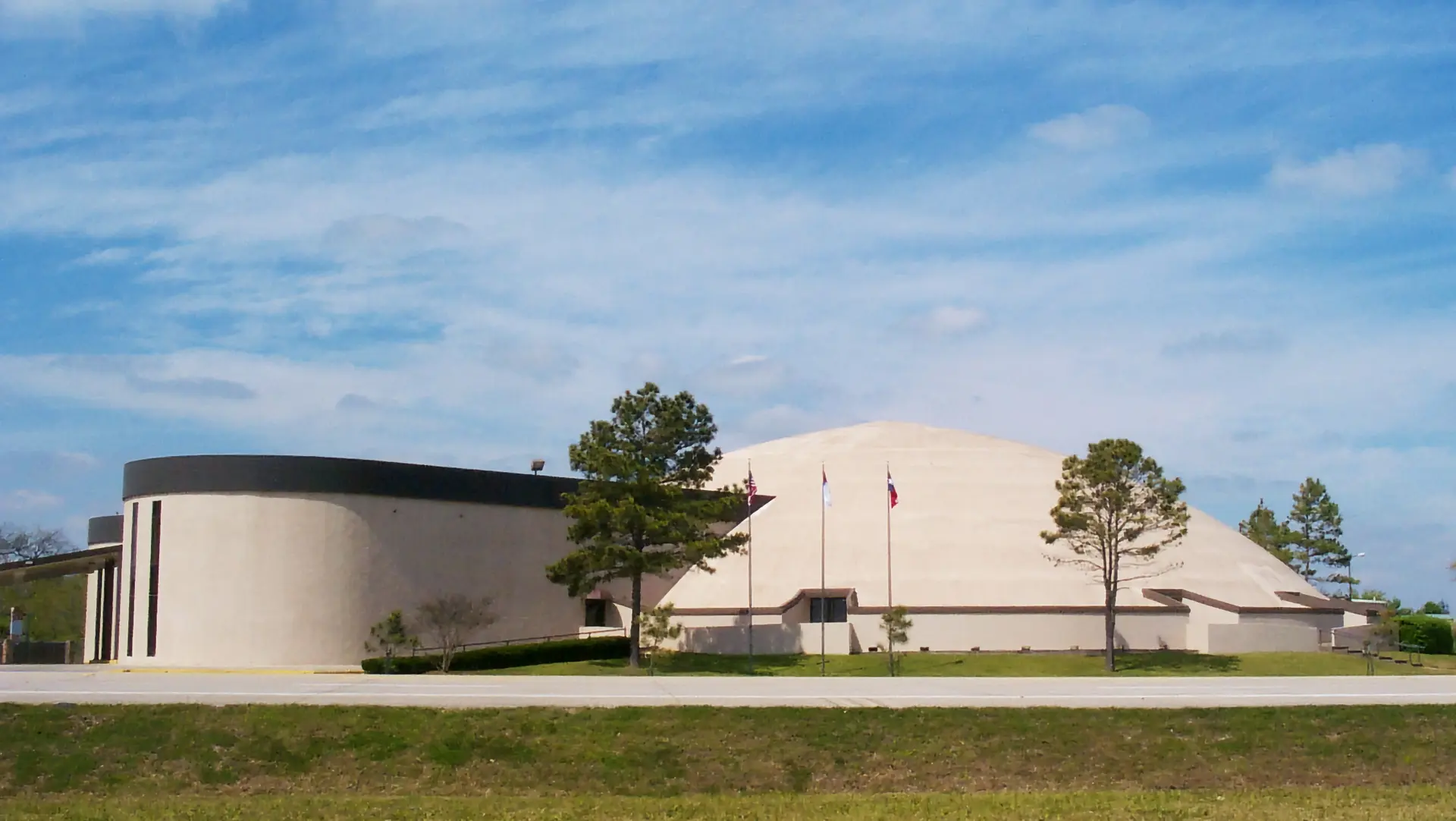 The dome appears smaller from the ground.