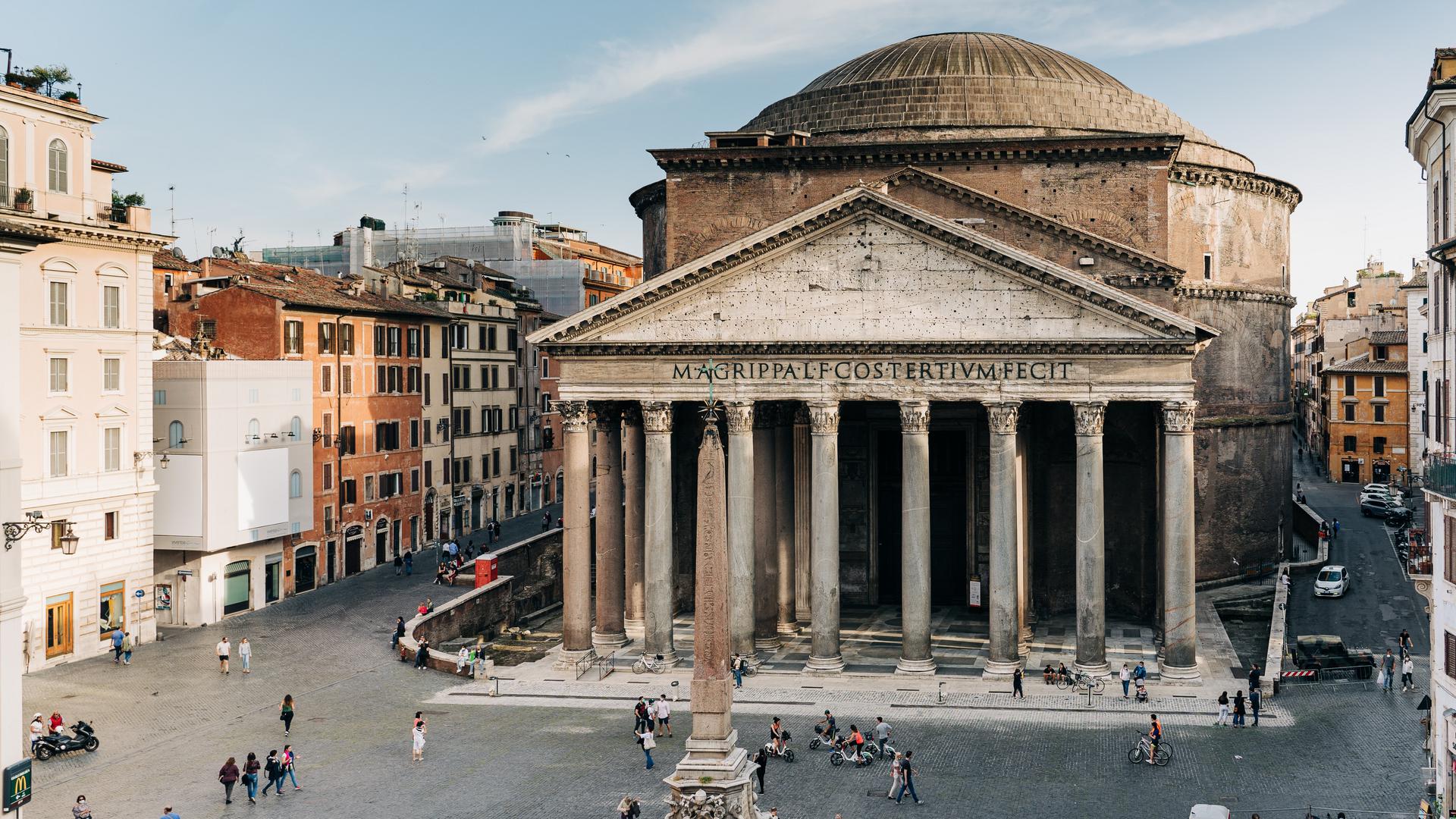 The Pantheon in Rome, Italy.
