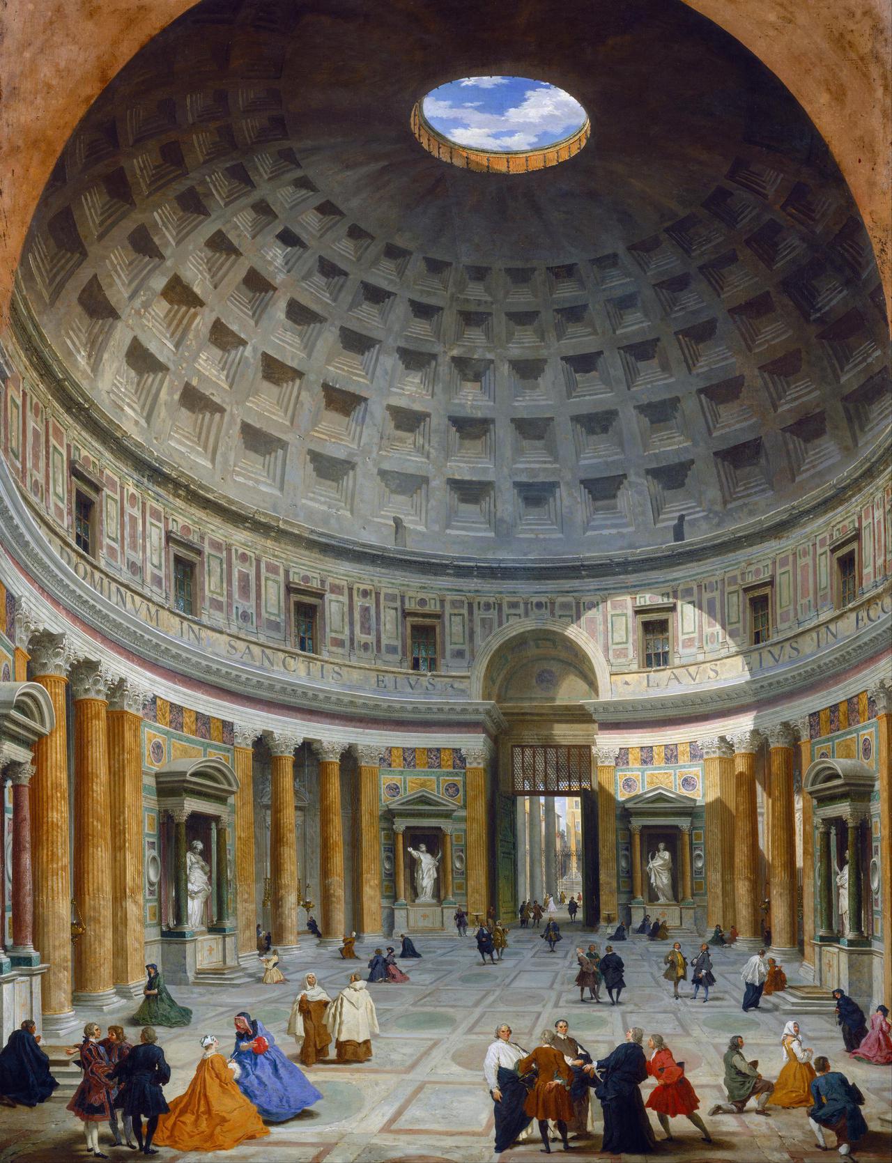 One of Several Pantheon Paintings by Giovanni Paolo Panini.