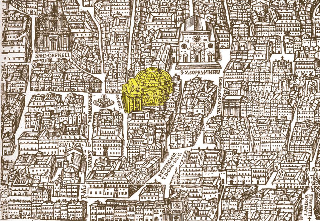 Giovanni Maggi's 1625 map of the Pantheon