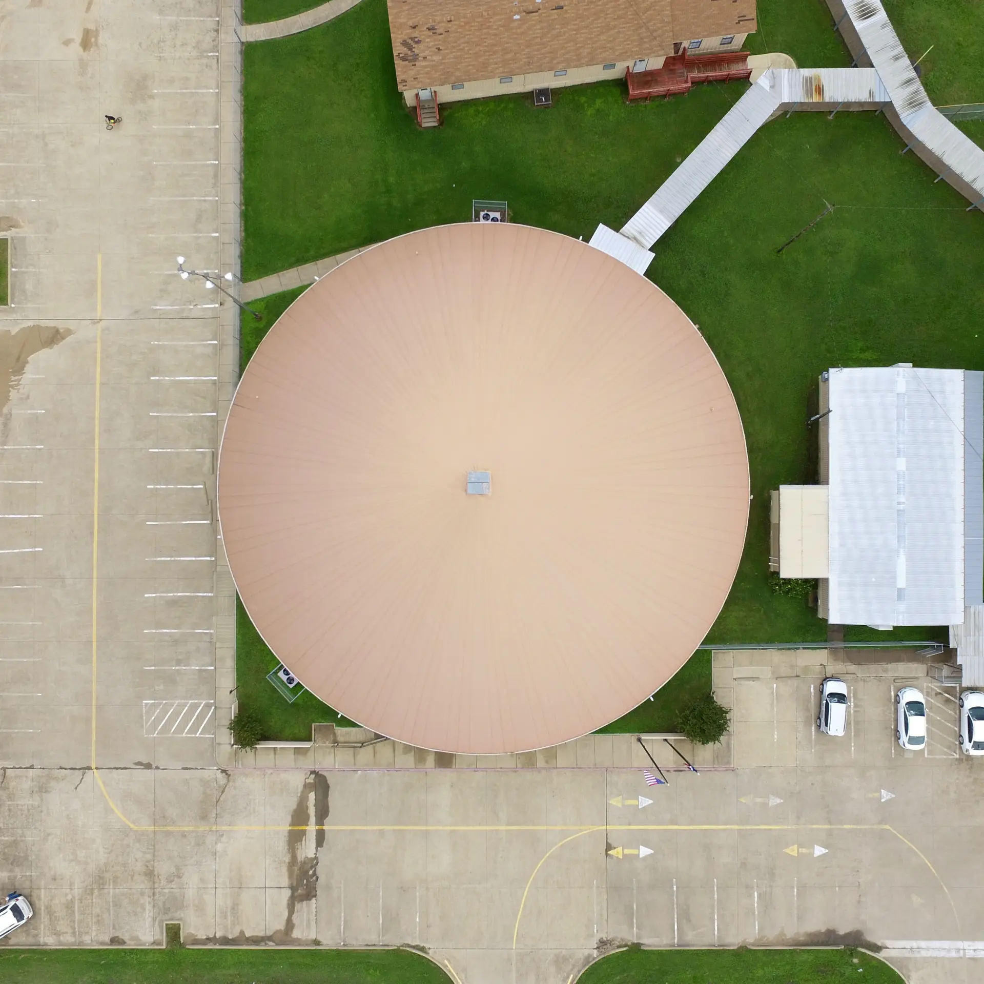 Overhead view of the dome.