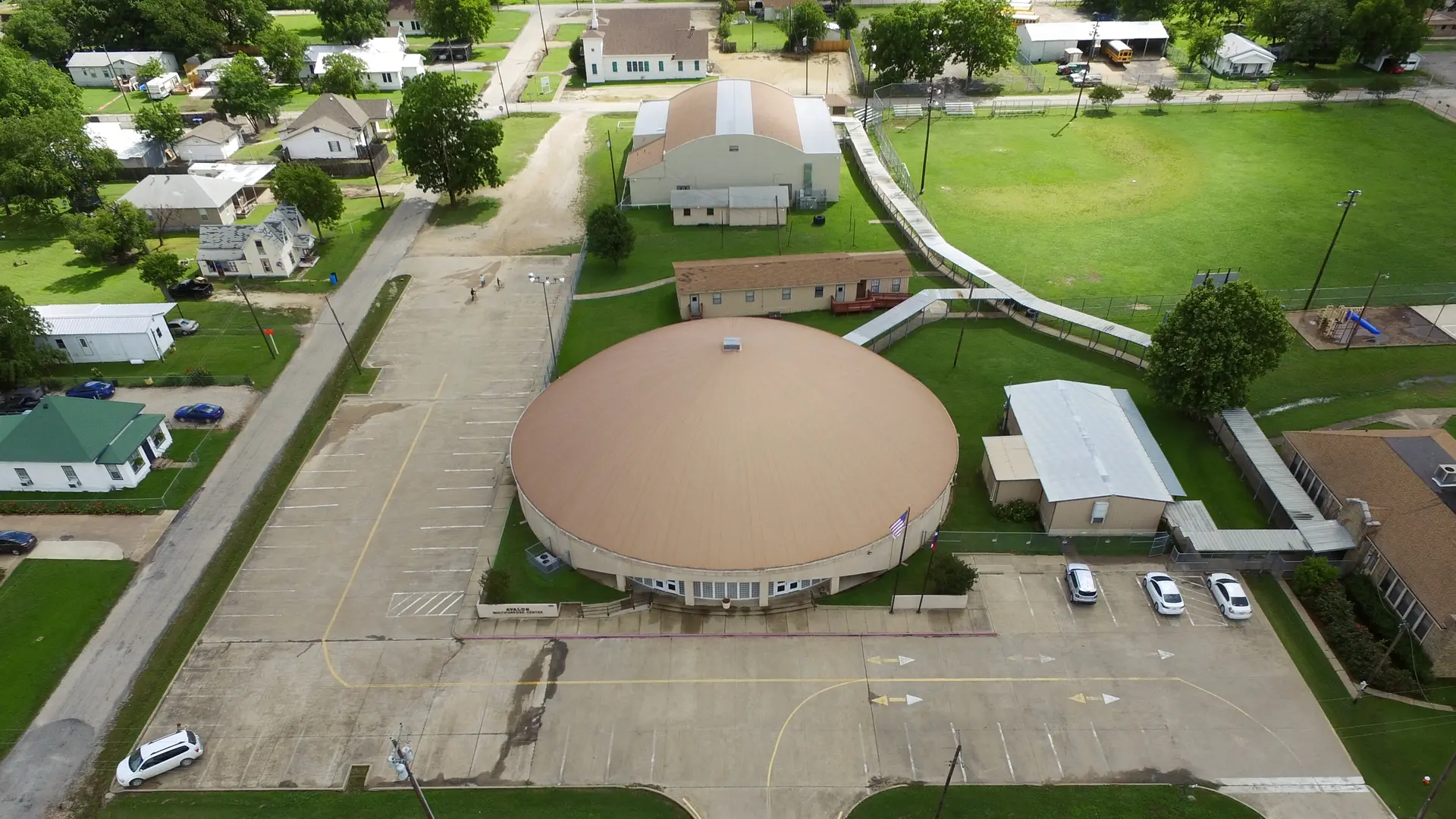 Aerial view of the Avalon Multipurpose Center. Aerial view of the Avalon Multipurpose Center.