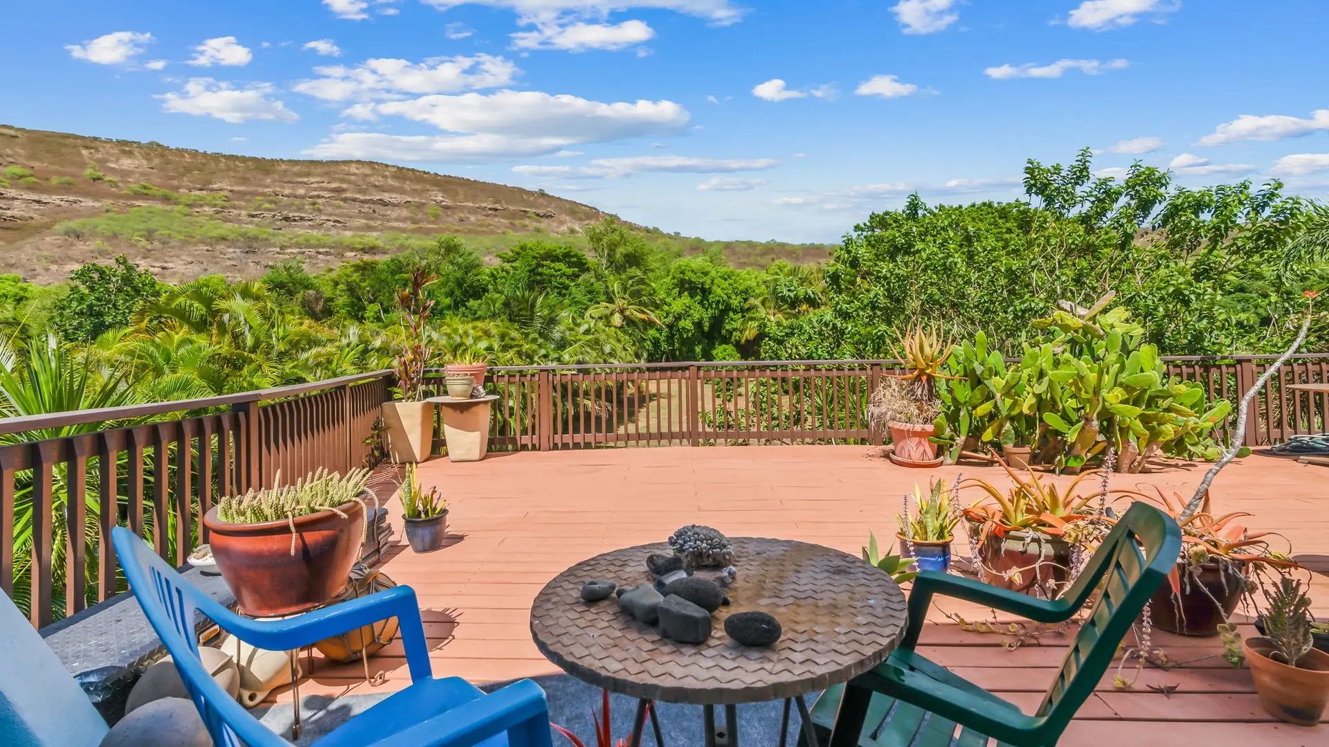 The view from the deck.