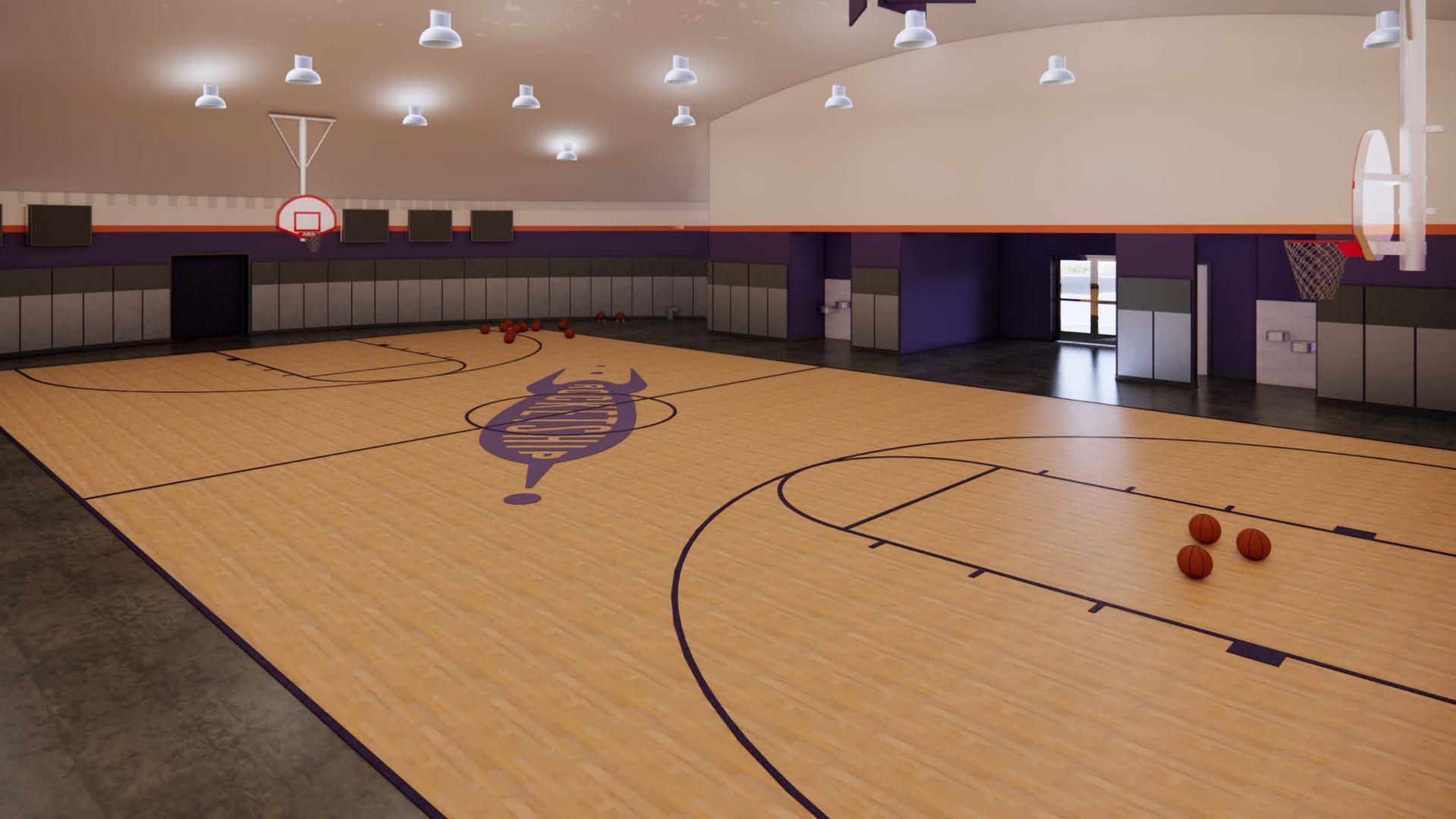 Rendering of the elementary gymnasium.