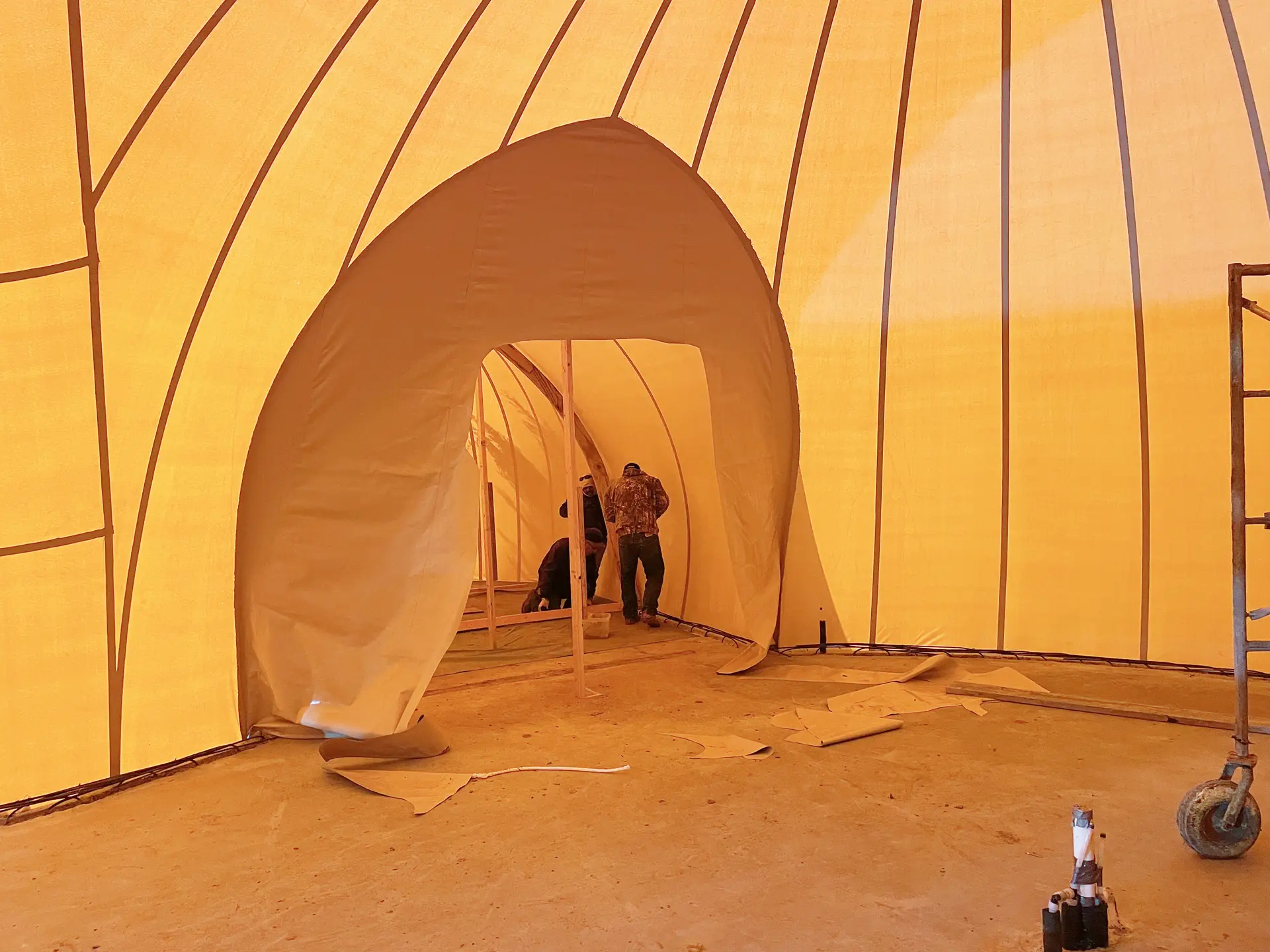 Sacrificial Fabric Helps Hold Shapes.