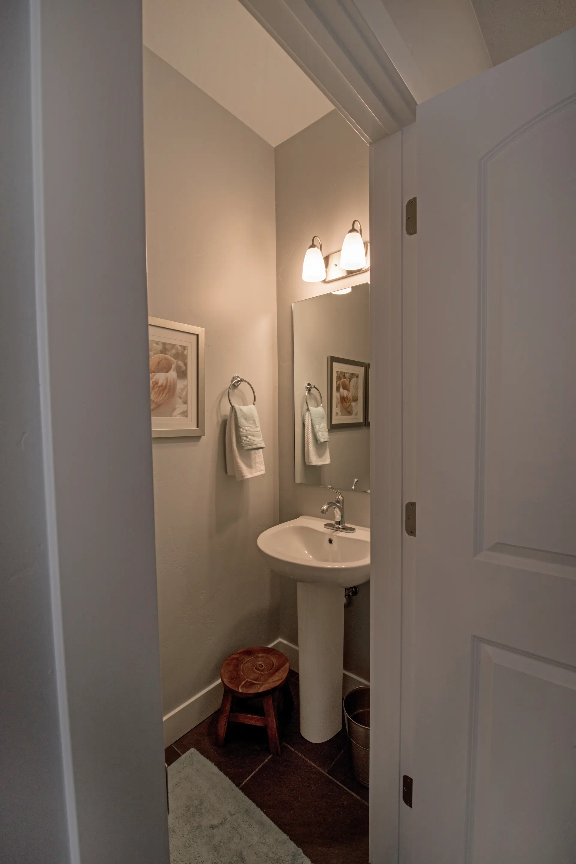 Small half bathroom.