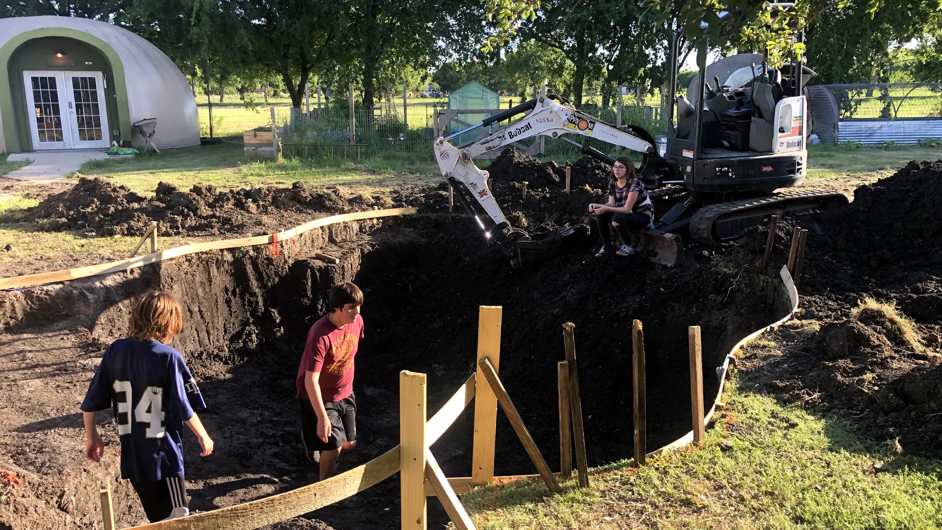 South Kids Playing in the Hole.