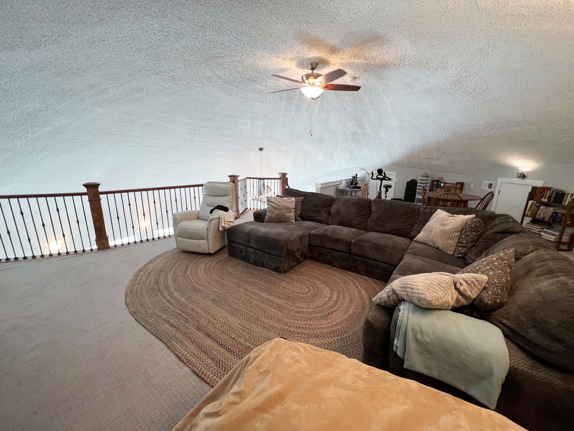 Double-Curved Ceiling over the Loft.