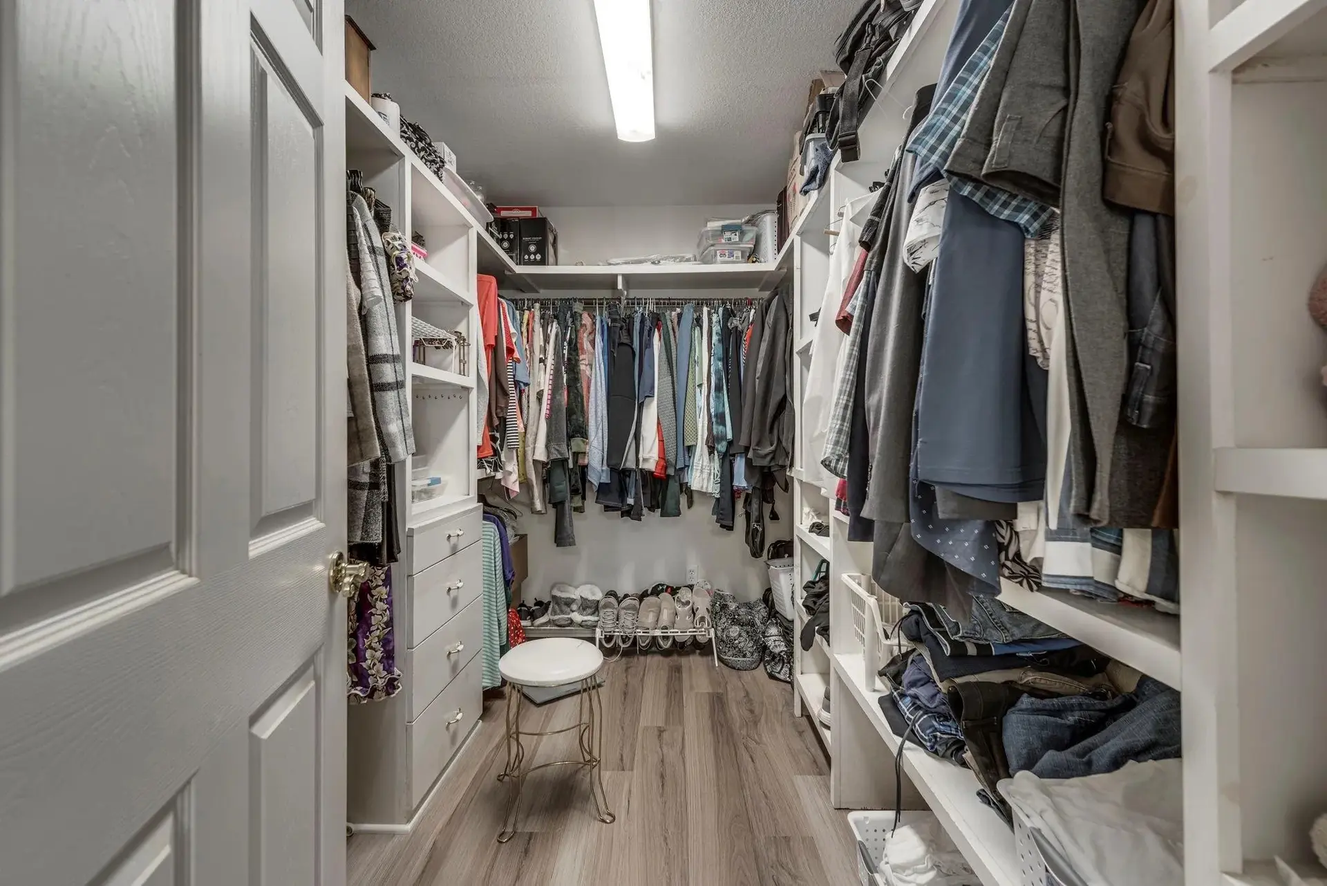 The closet in the main suite is part of the bathroom.