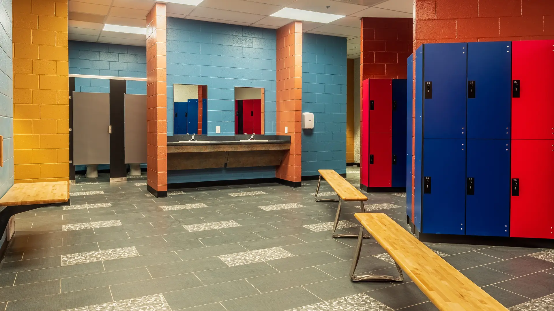 A look inside one locker room.