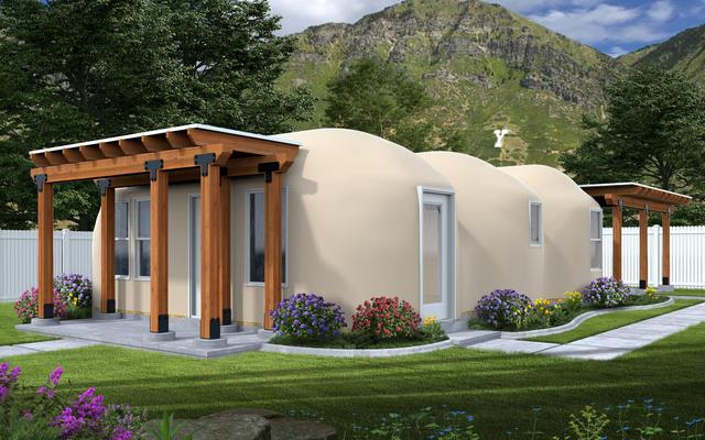 Rendering of the Triple Dome Home