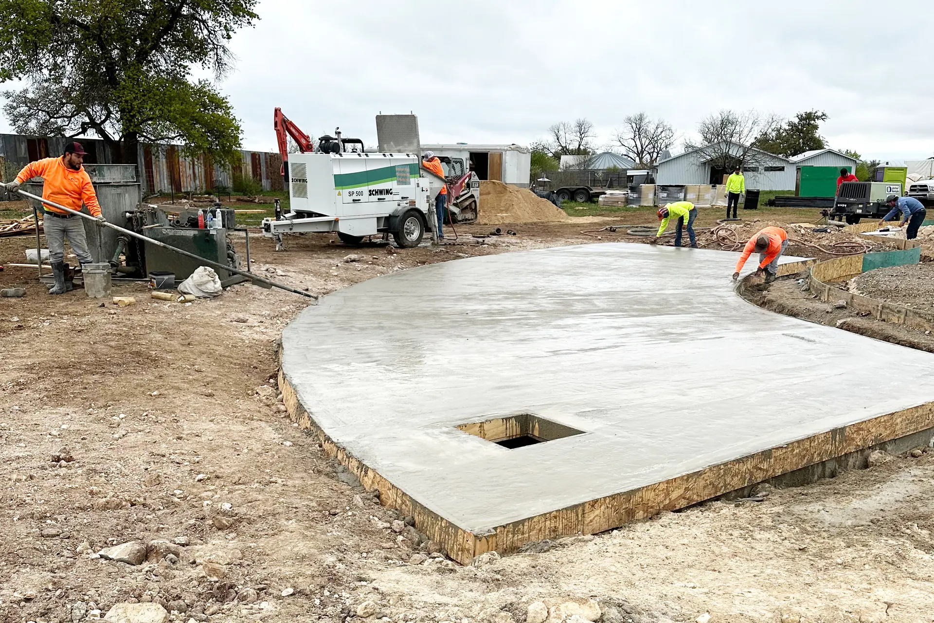 Finishing the Roof of the Cistern.