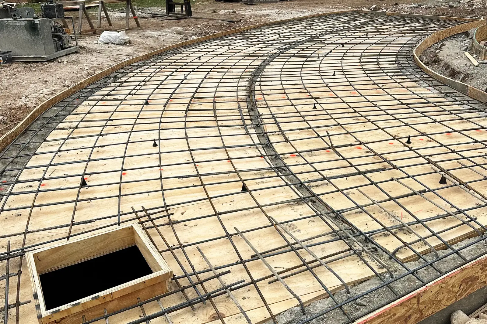 Roof of Cistern Ready for Concrete Roof of Cistern Ready for Concrete.