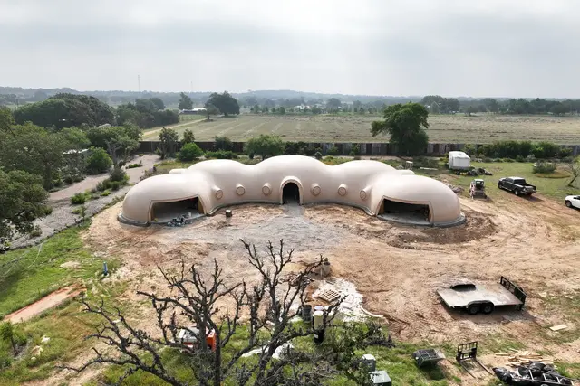 Aerial View of Finished Shell.