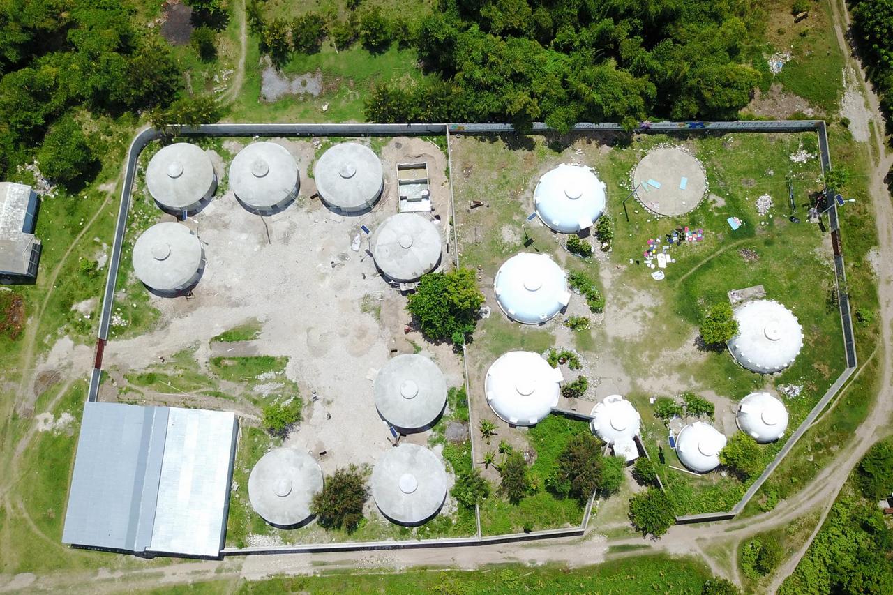 Aerial View of First and Second Dome Campuses in Les Cayes.