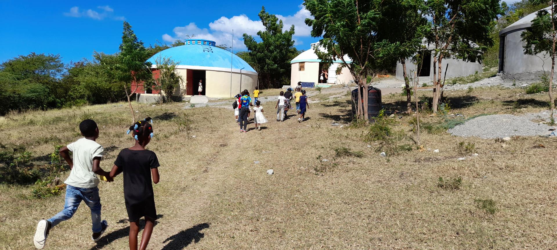 Kids Going to School in Tiburon, Haiti.