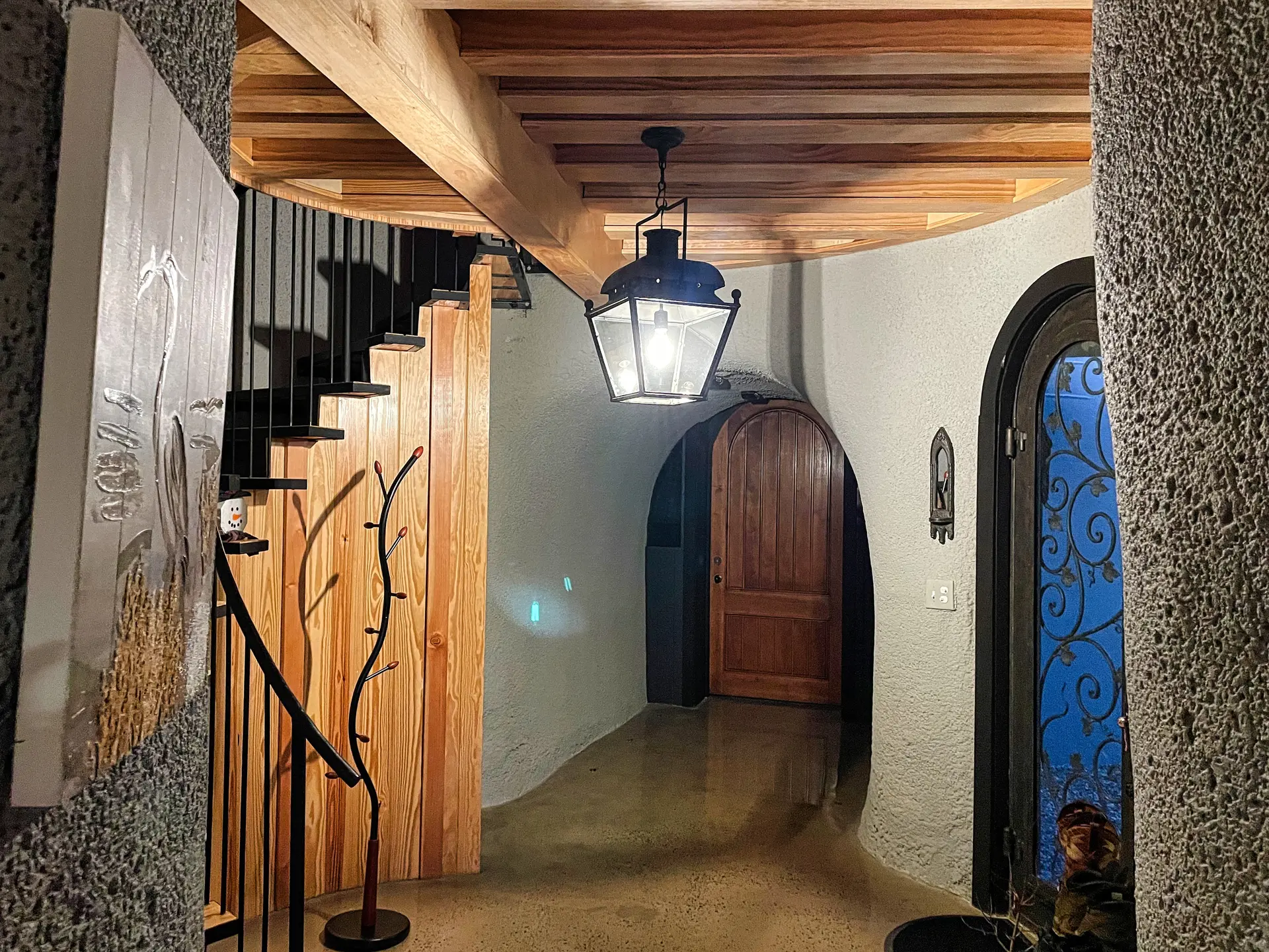 Wood and Metal.