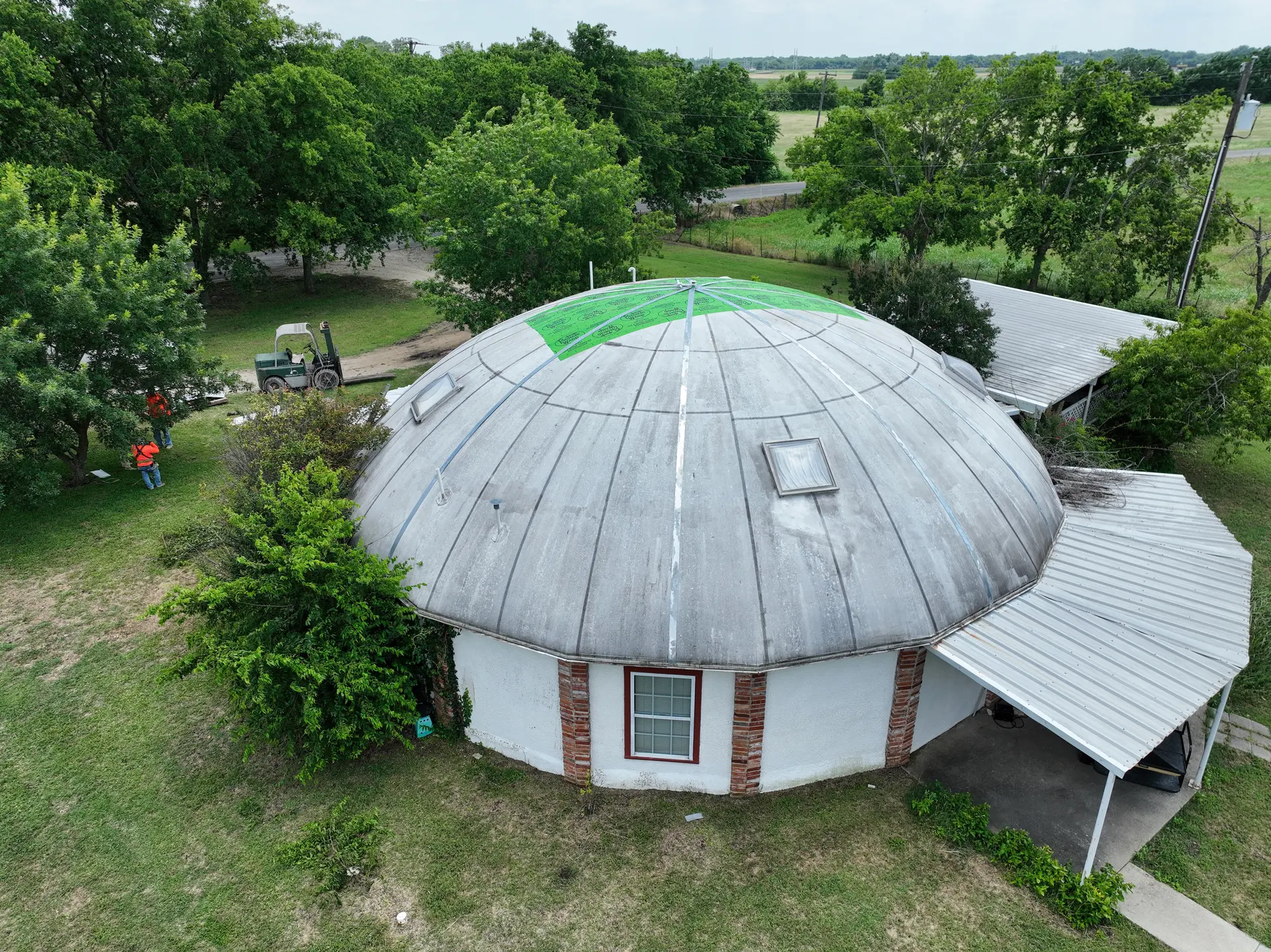 Waterproofing the Airform.