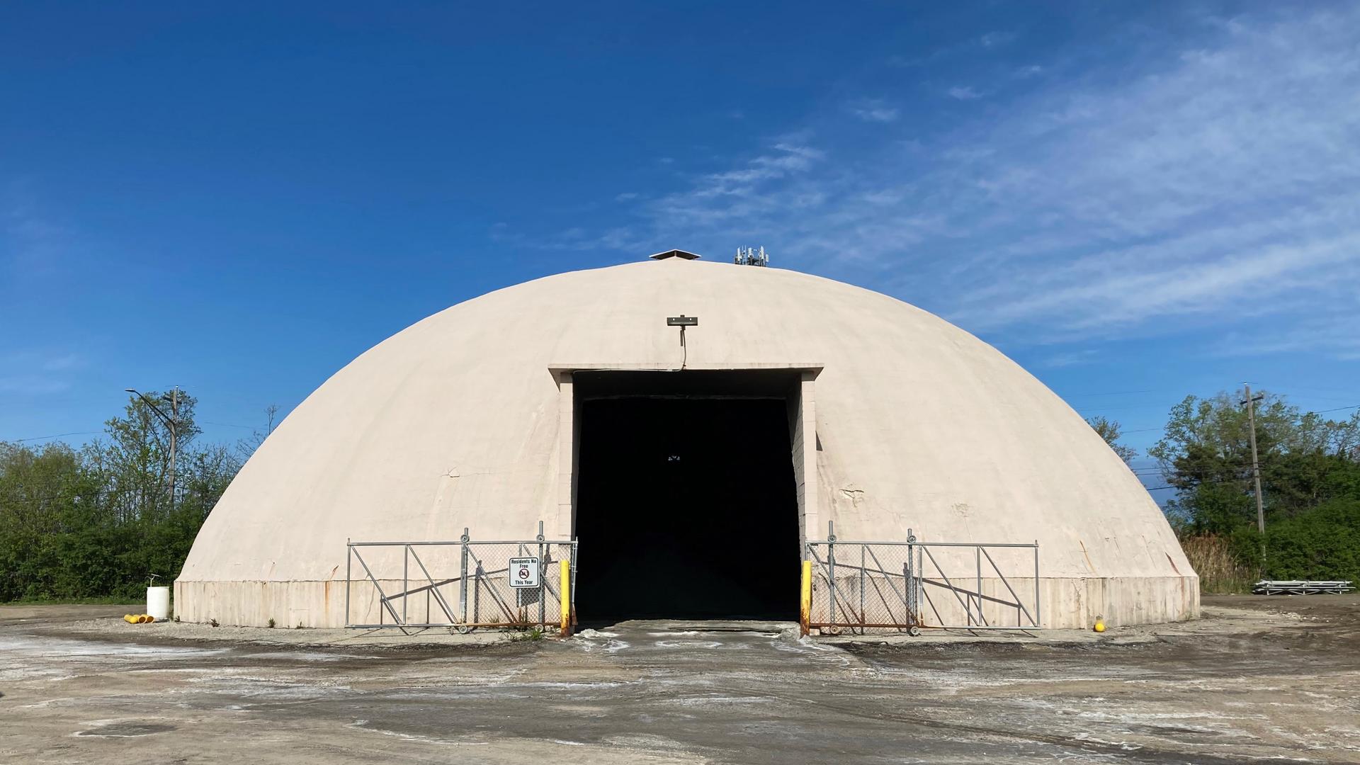 The Former Uninsulated Concrete Storage Dome.