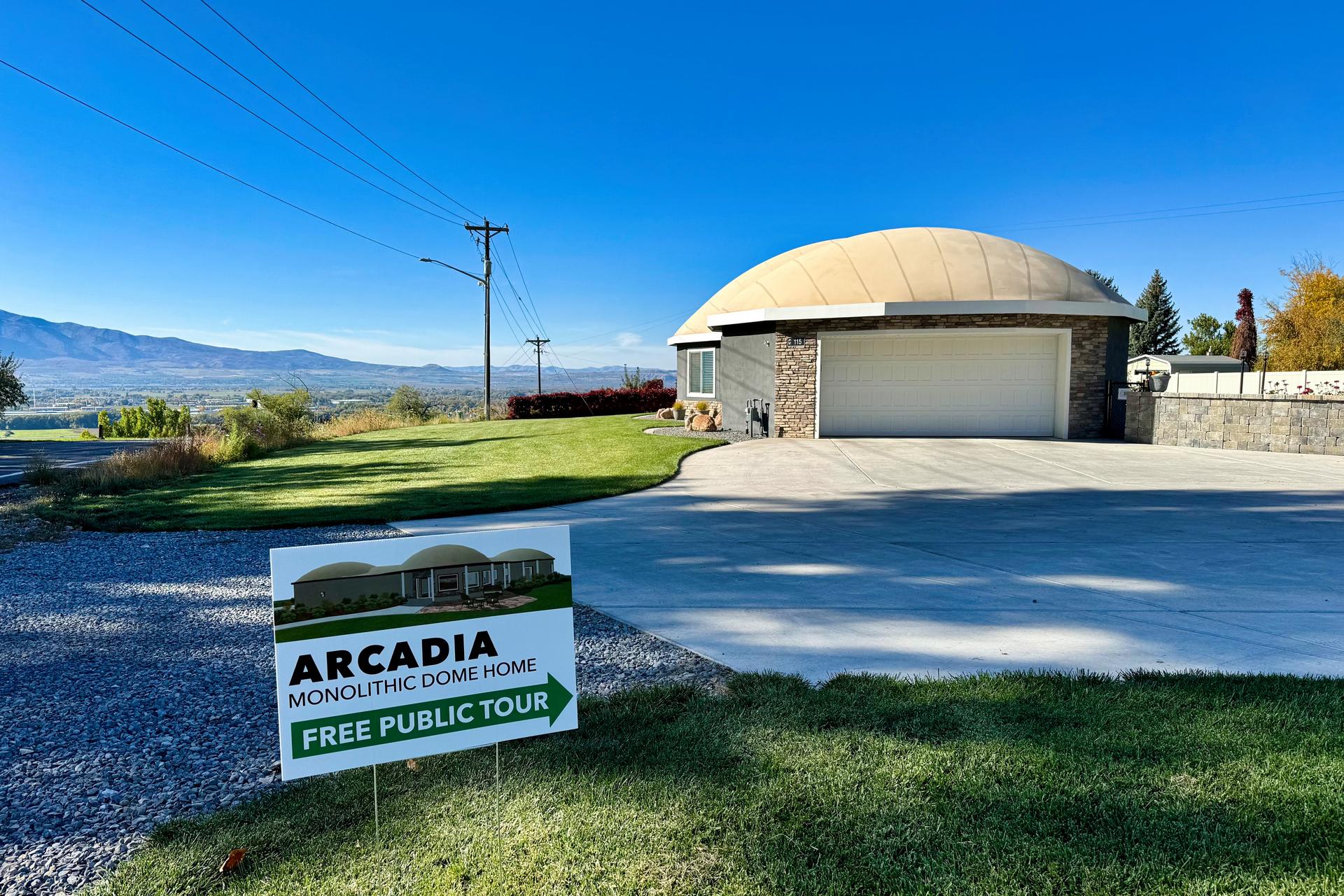 Free Public Tour of Arcadia Dome Home.