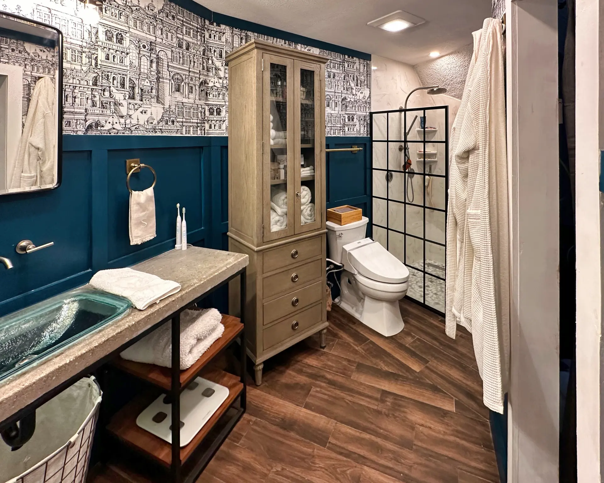 Remodeled Primary Ensuite Bath.