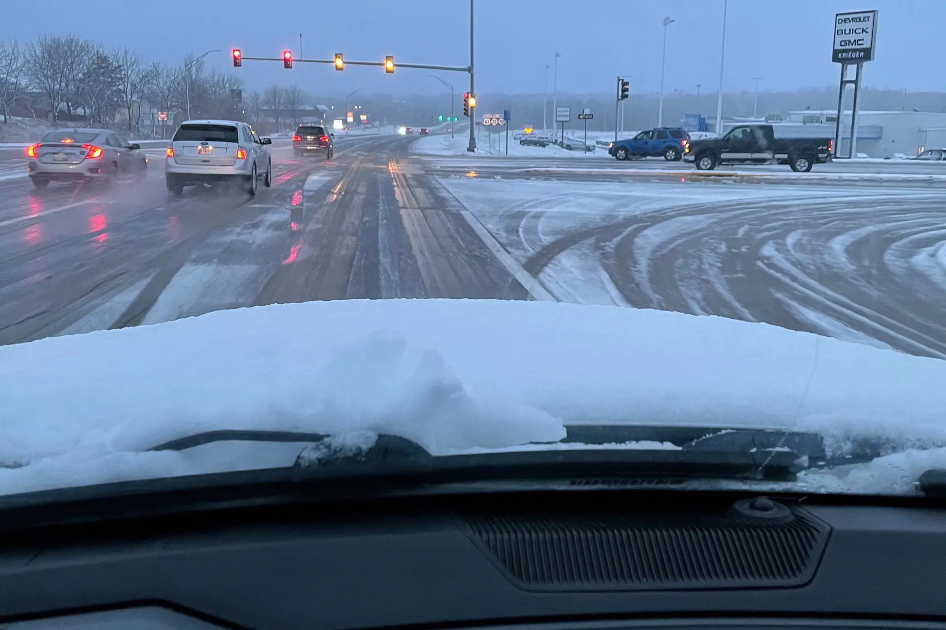 Concrete in the Snow.