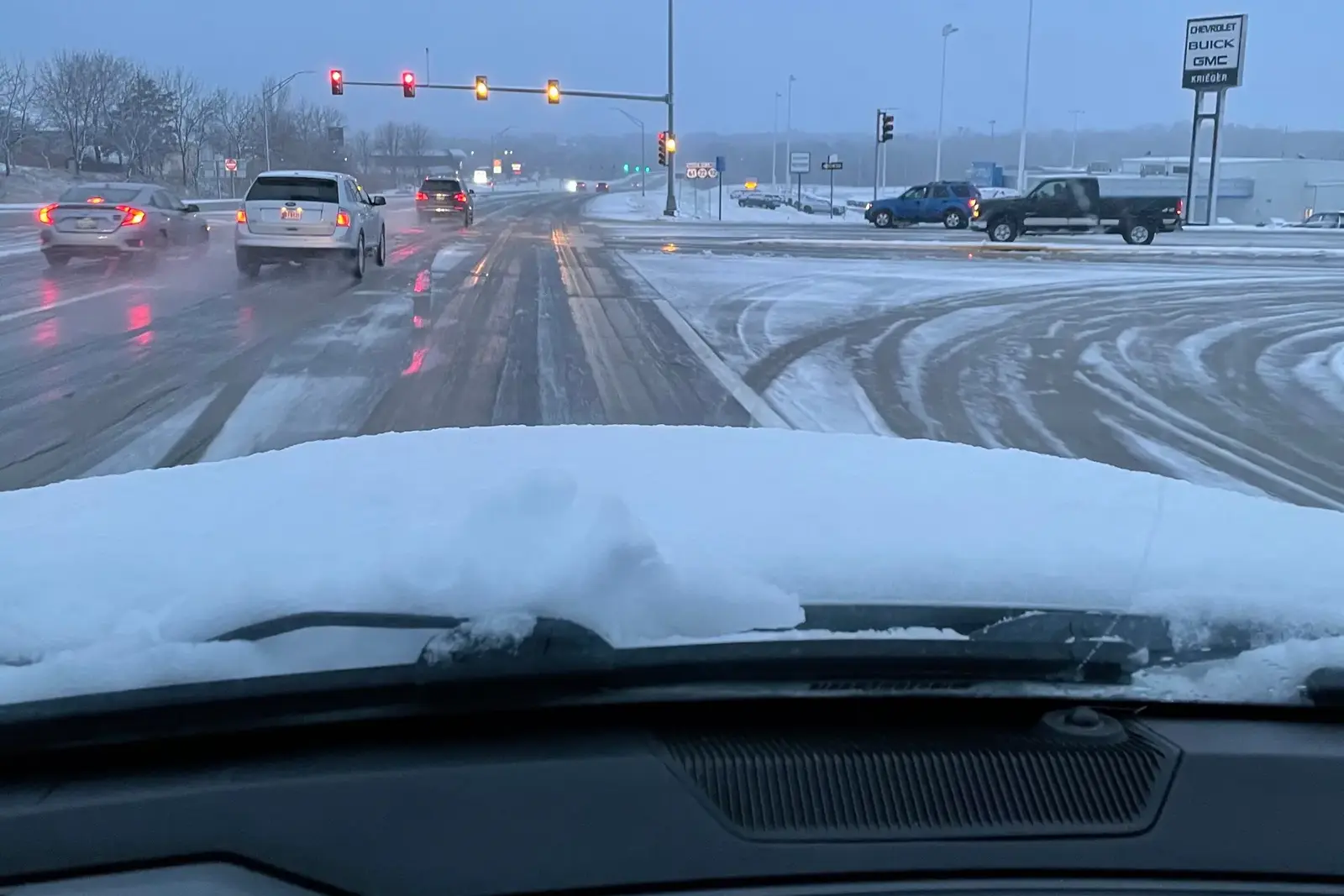 Concrete in the Snow.