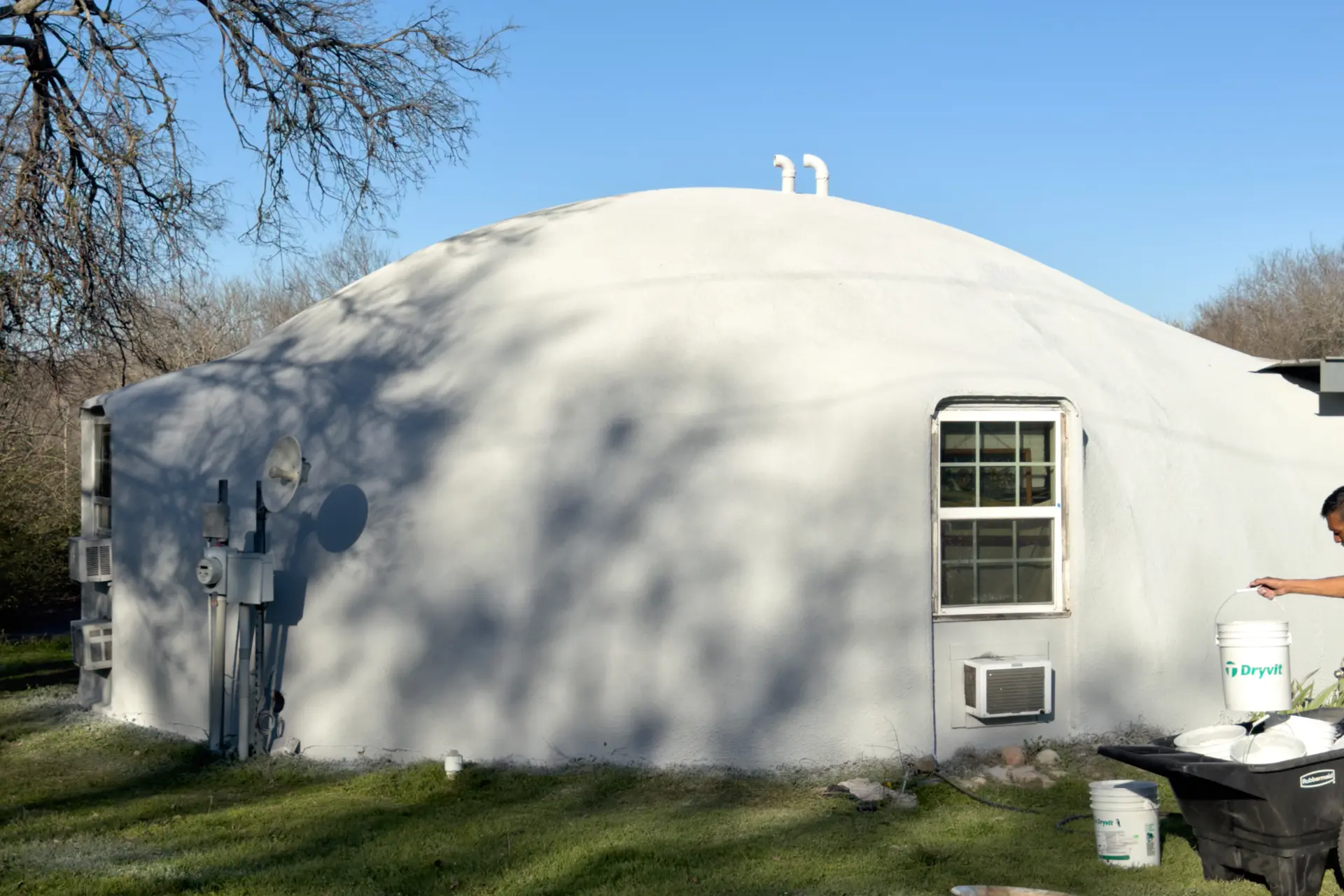 Final Stucco Coating.