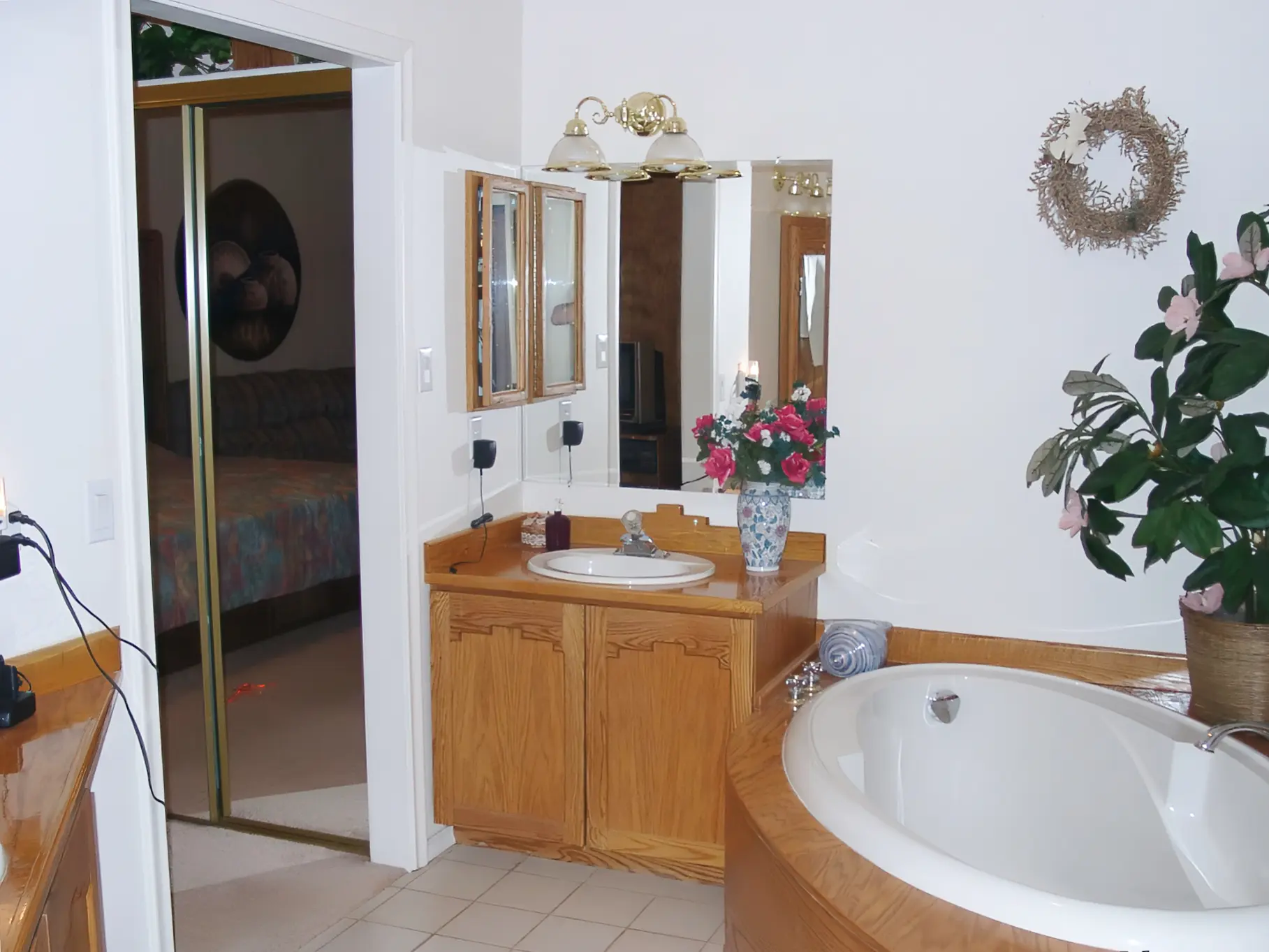 Bathroom with Soaking Tub.