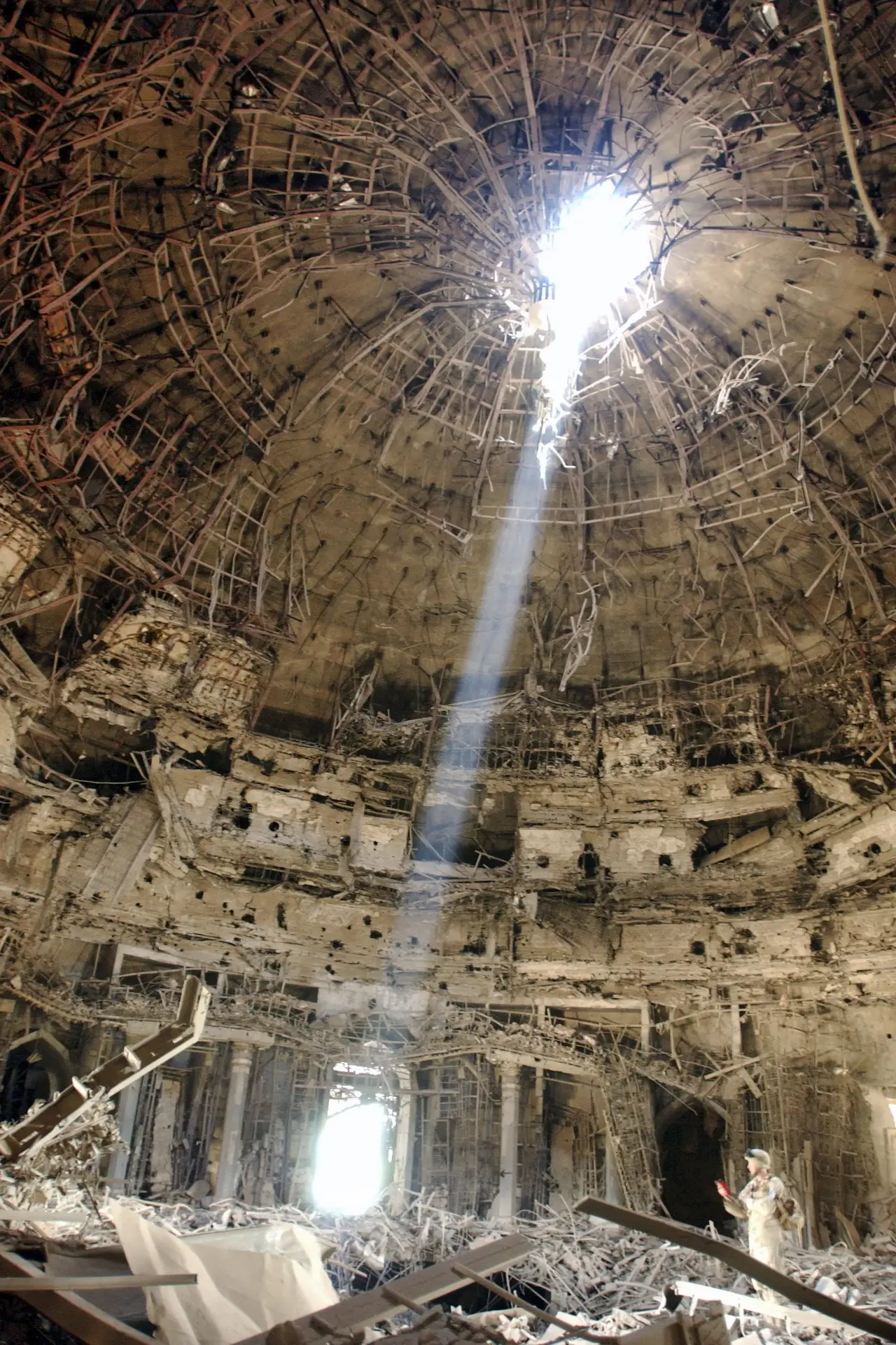 Interior of Dome with a Shaft of Sunlight Interior of Dome with a Shaft of Sunlight.