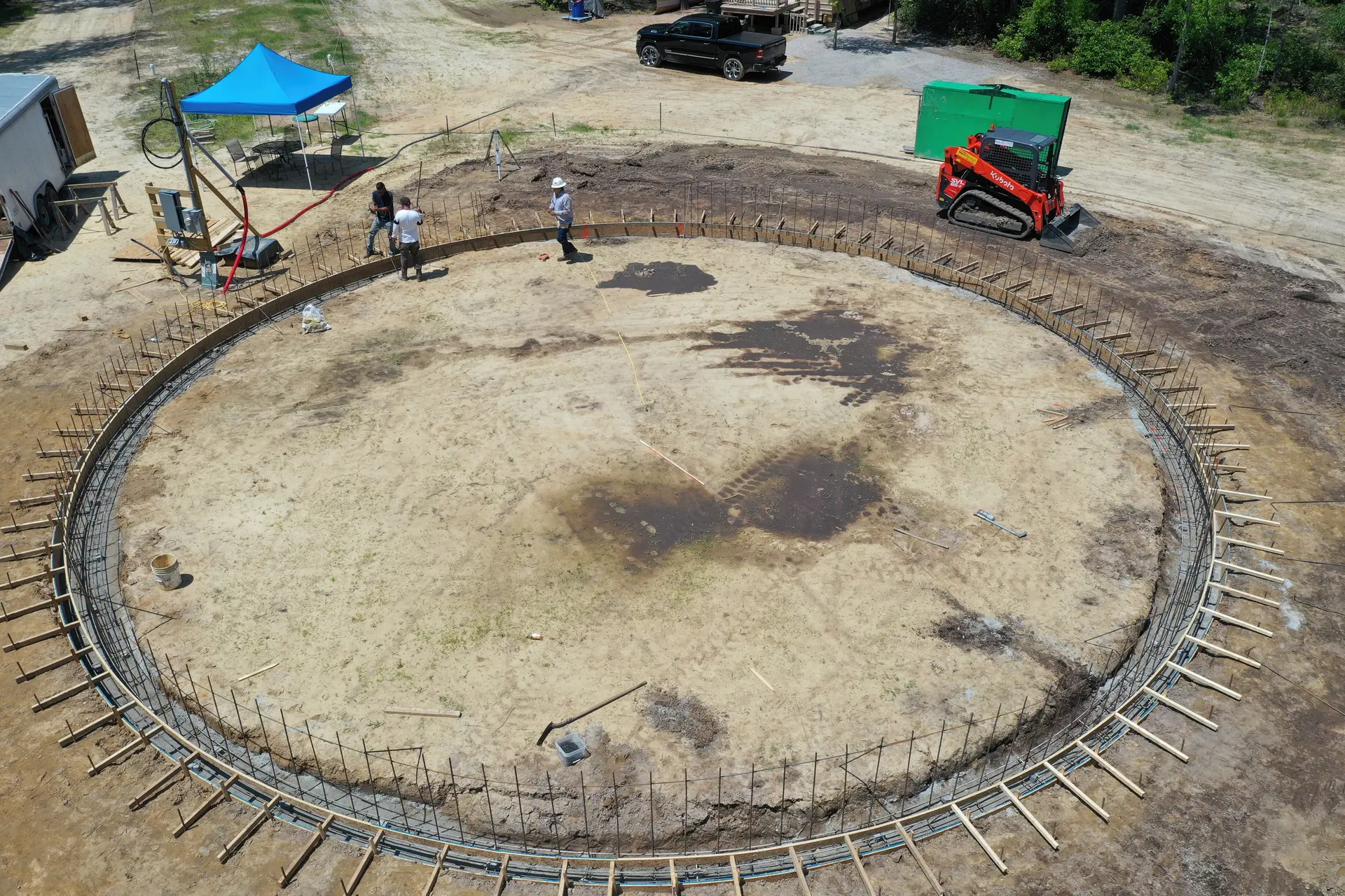 A Perfect Circular Foundation Ring A Perfect Circular Foundation Ring.