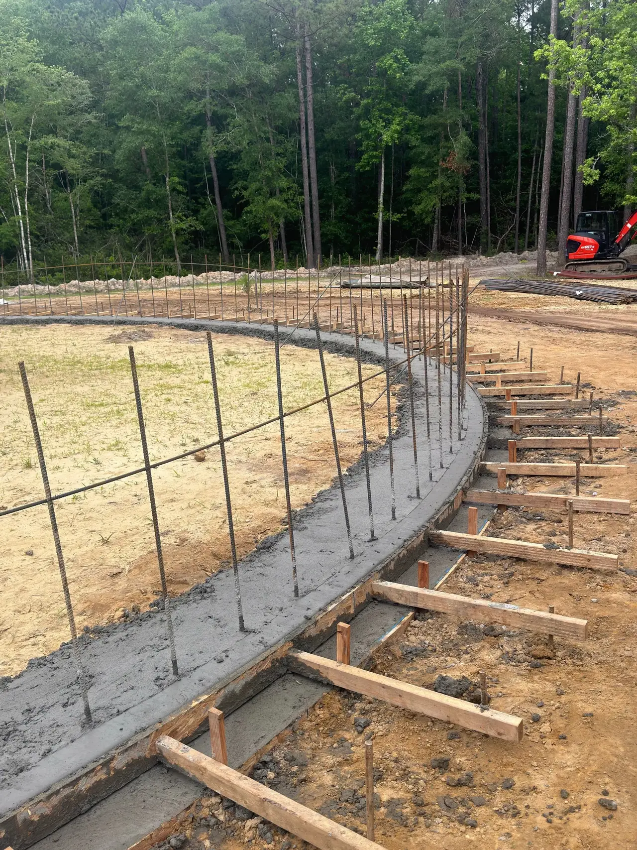 Concrete Foundation Poured Concrete Foundation Poured.