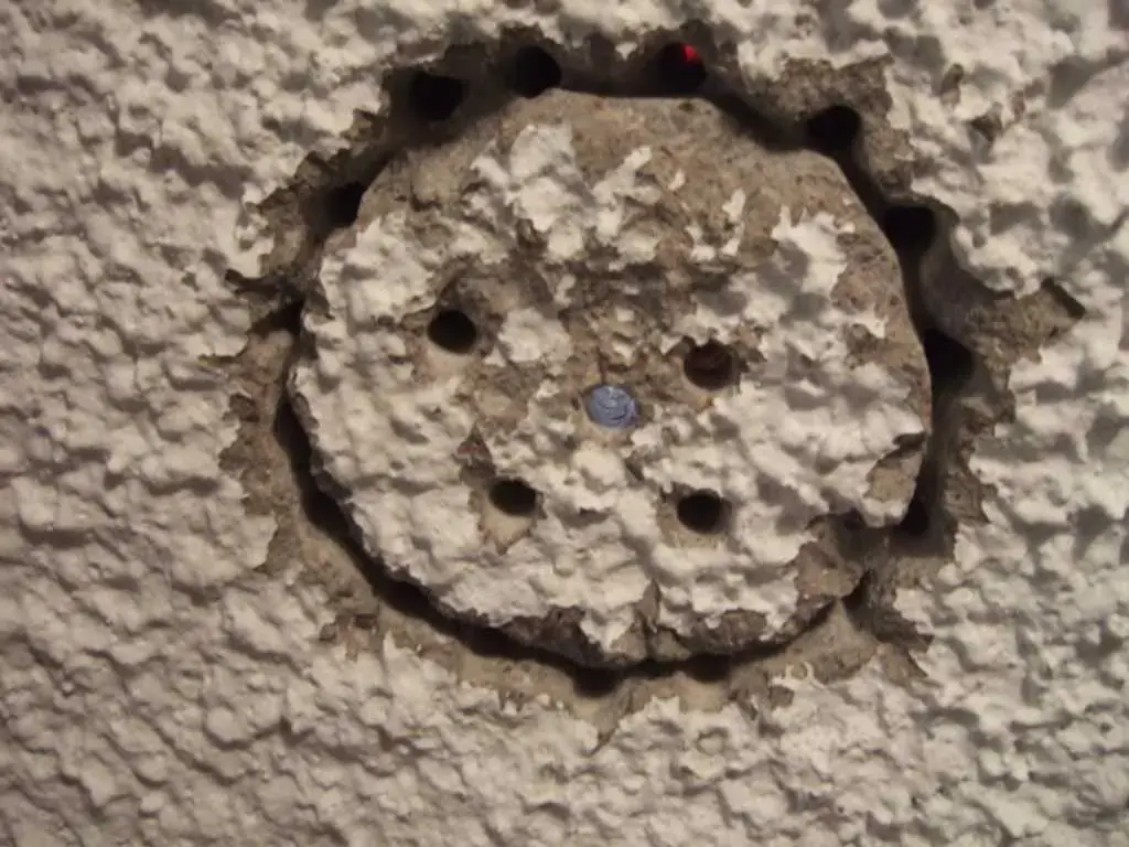 Hole Ready for Chiseling.