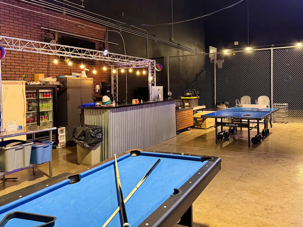 Pool and Ping-Pong Tables.