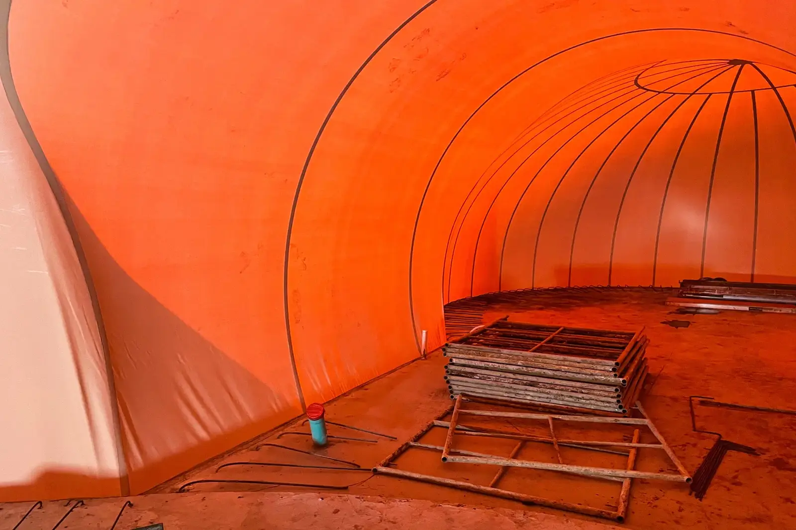 Equipment Inside the Airform Equipment Inside the Airform.