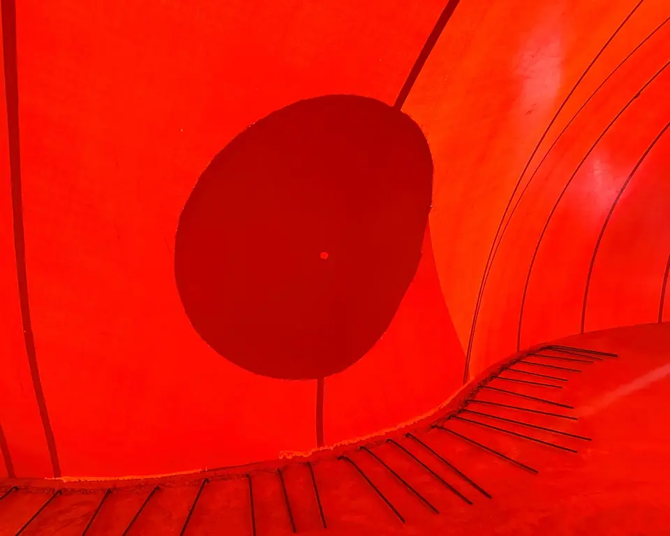 Interior of Stone Dome Airform Interior of Stone Dome Airform.