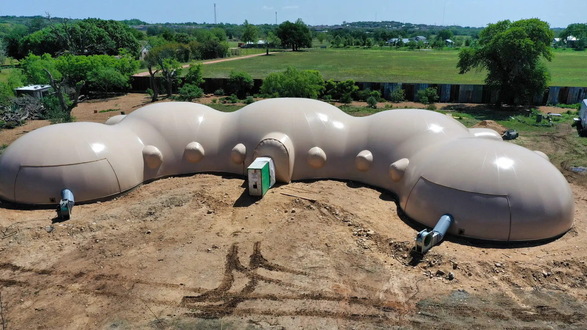 Stone Dome's Inflated Airform Stone Dome's Inflated Airform.