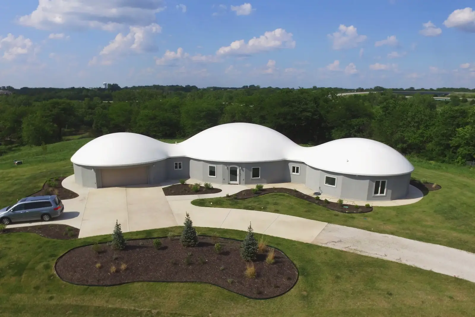 Triple Orion-Style Dome Home Triple Orion-Style Dome Home.