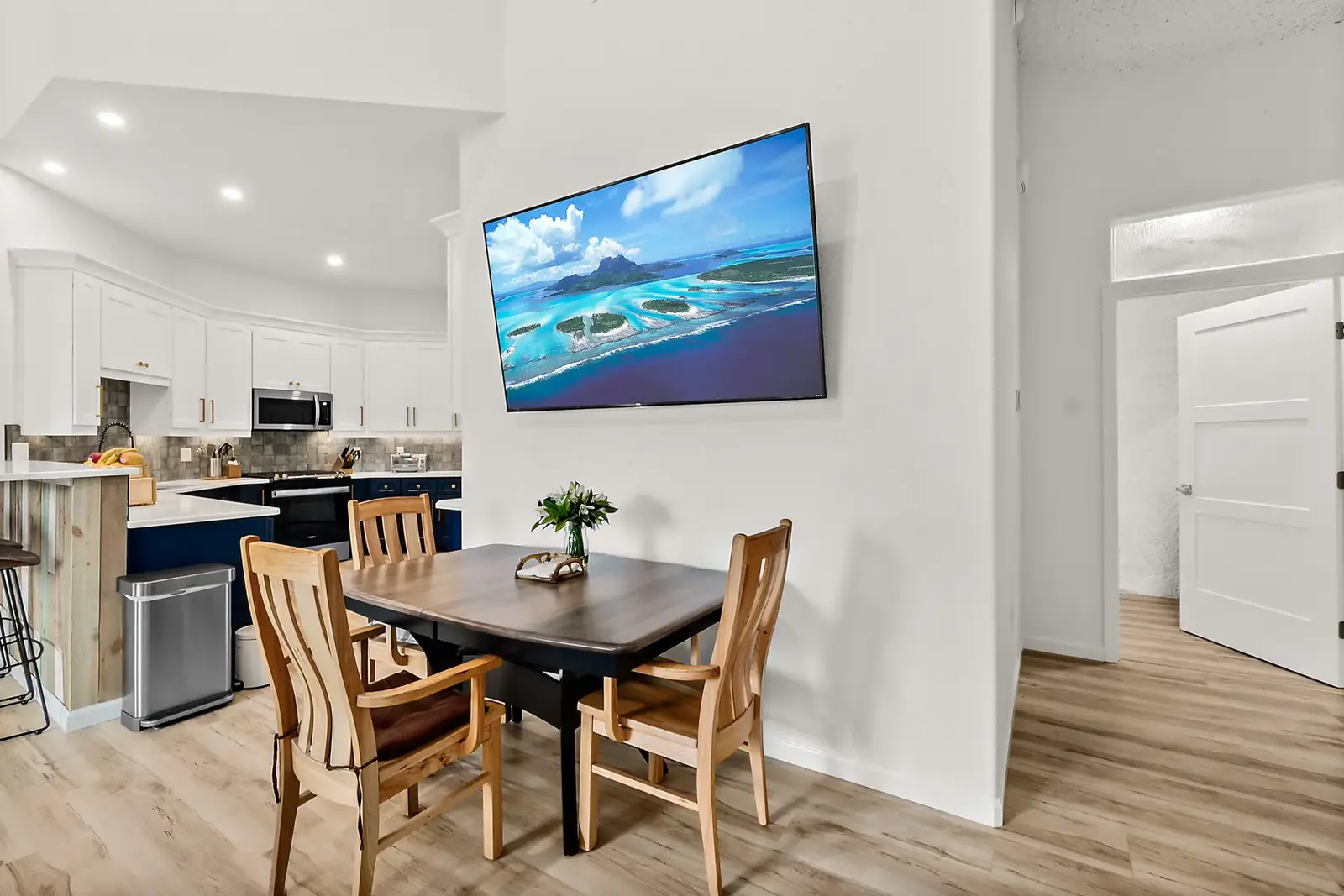 Dining Room and Kitchen.